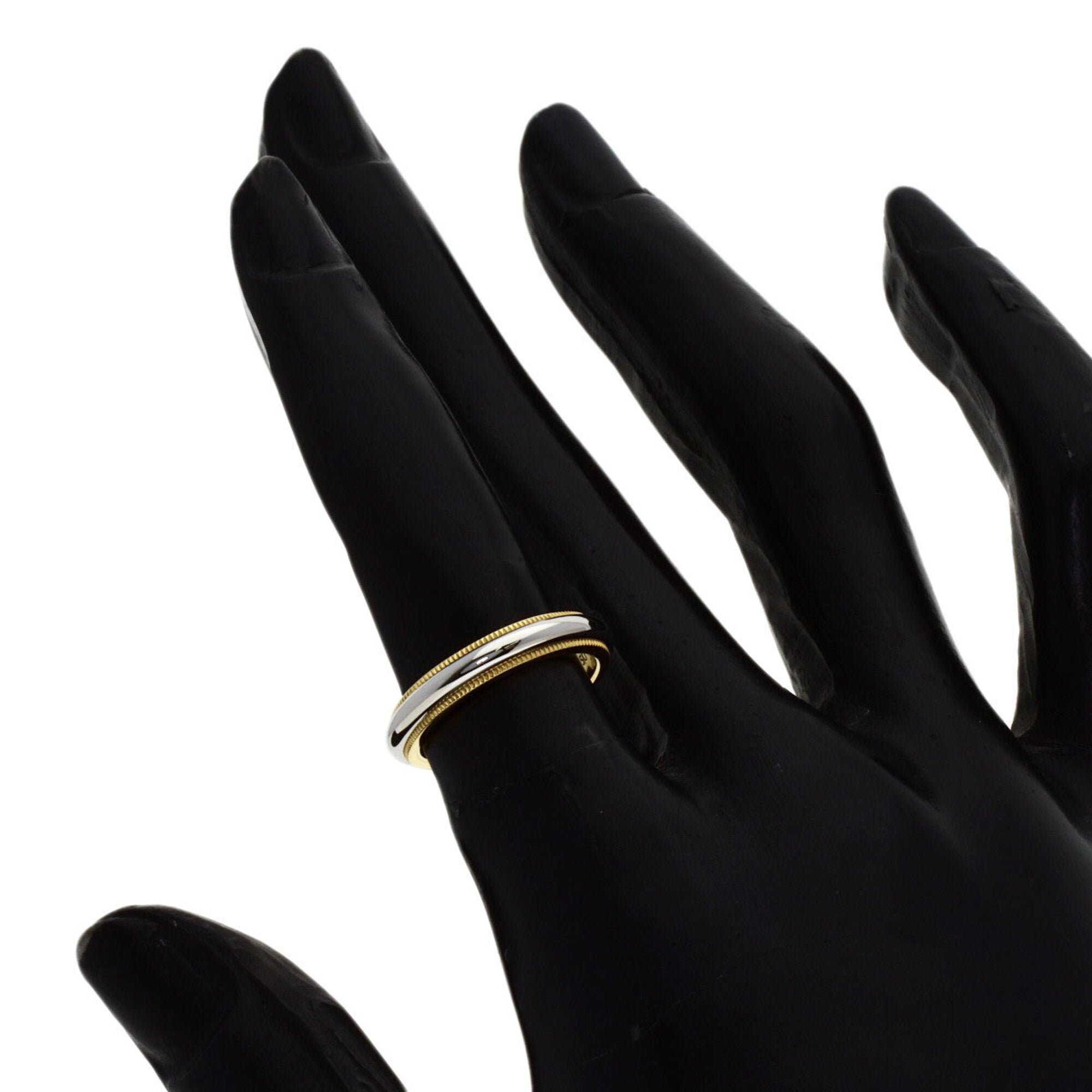 Tiffany Platinum Yellow Gold Yellow Gold (18K) Platinum 950 Band Ring (Pre-Owned)
