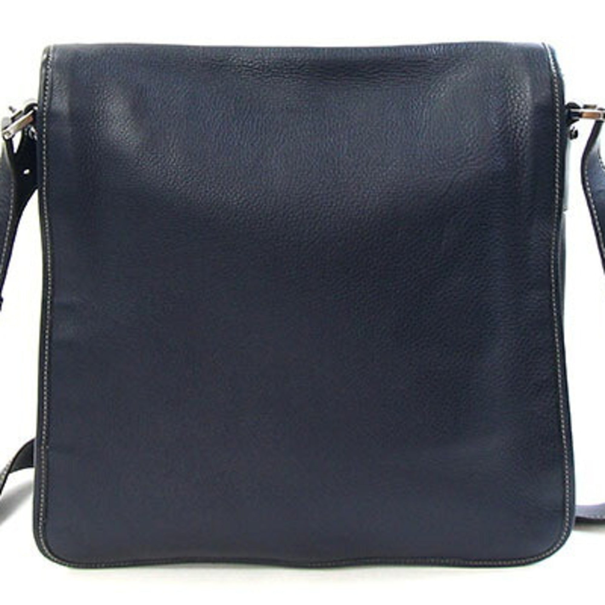 Gucci Navy Leather Handbag Shoulder Bag (Pre-Owned)