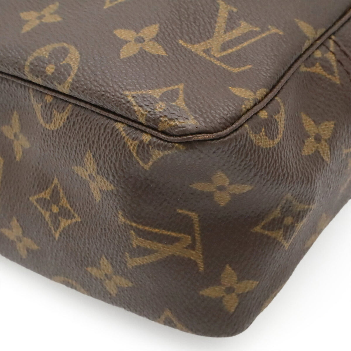 Louis Vuitton Brown Monogram Canvas Clutch Bag Pouch (Pre-Owned)