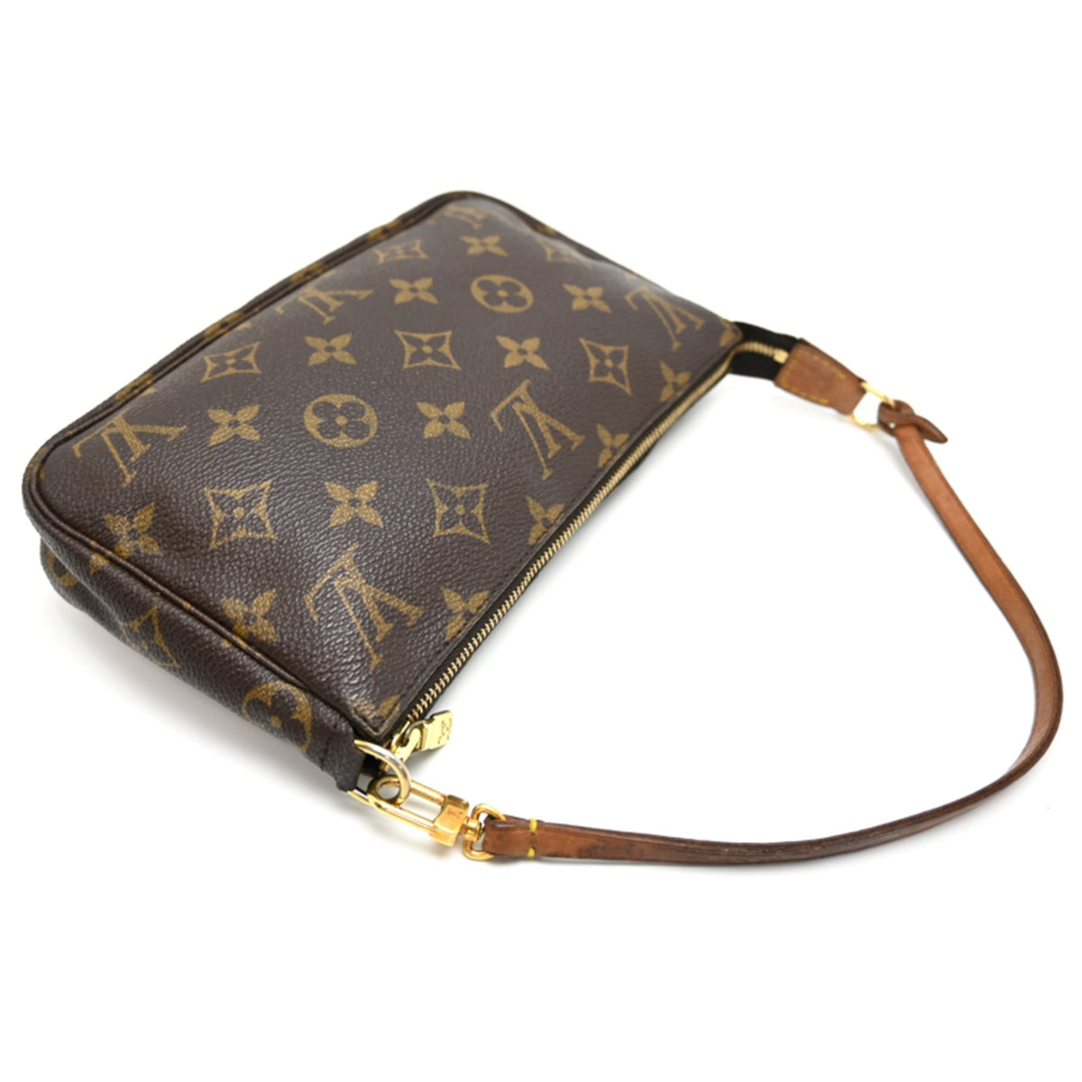 Louis Vuitton Brown Monogram Pochette Pouch (Pre-Owned)