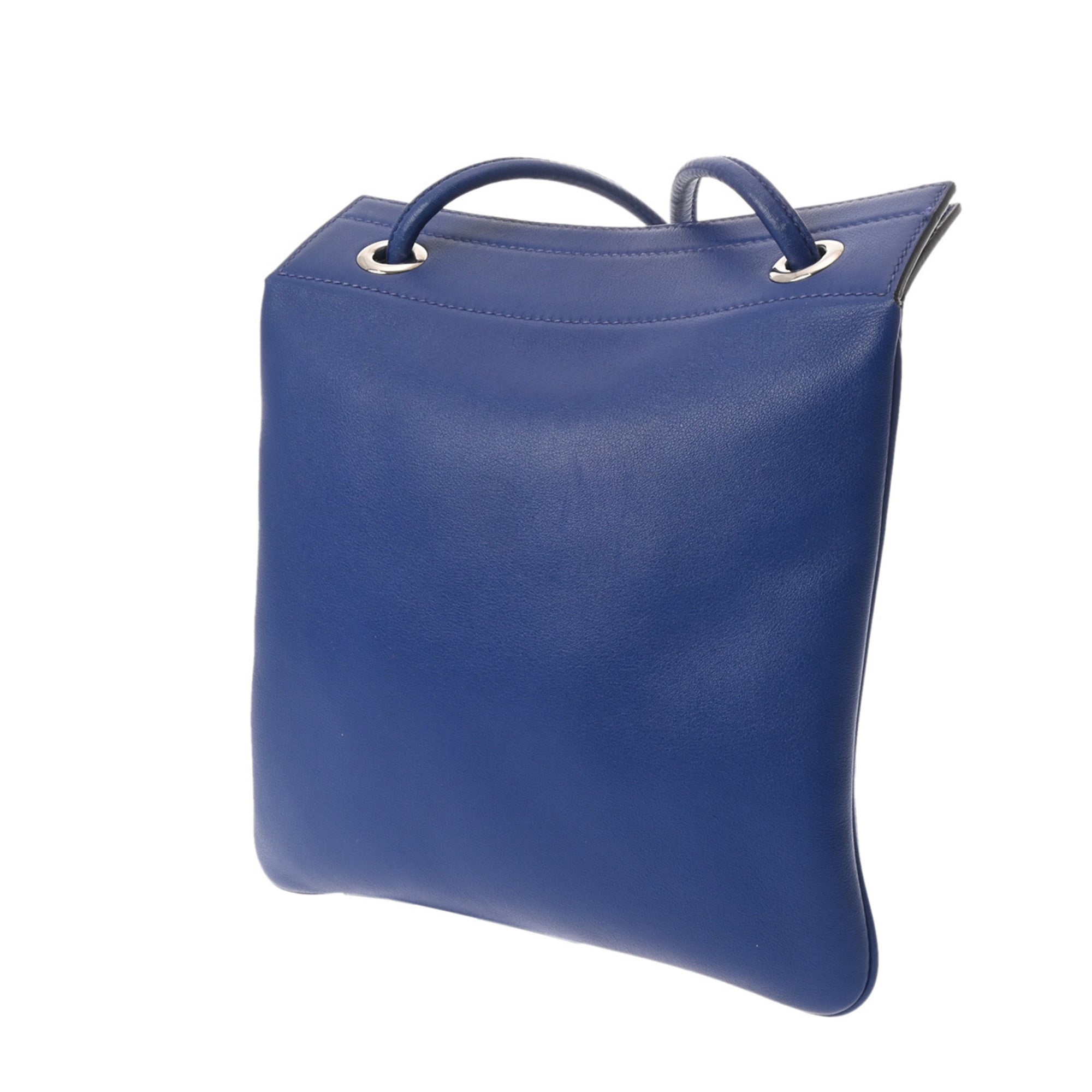 Hermes Blue Electric Swift Leather Shoulder Bag (Pre-Owned)
