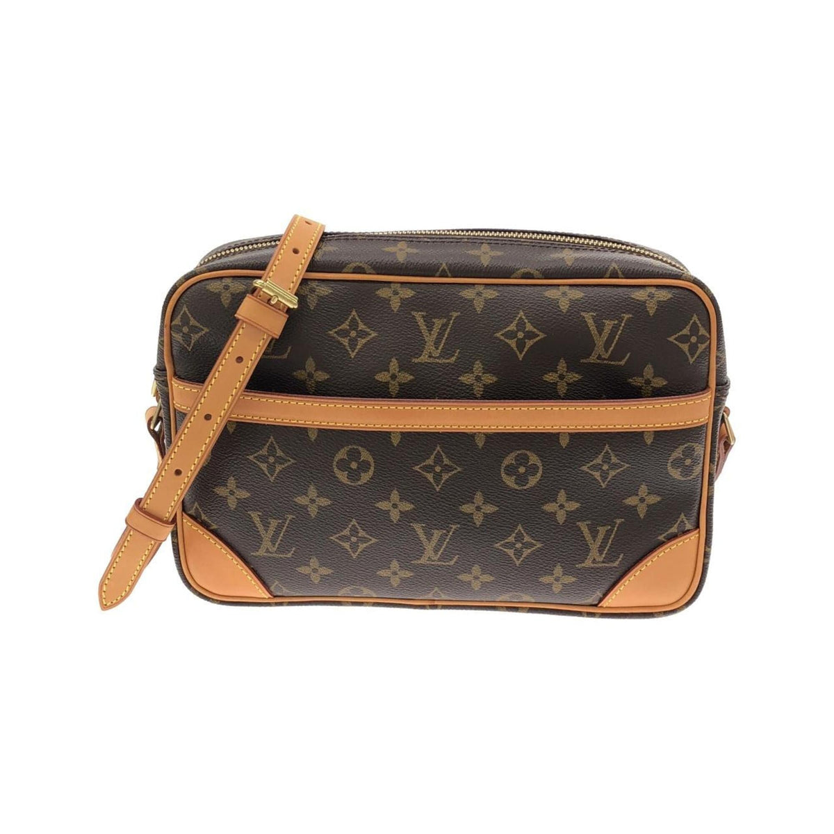 Louis Vuitton Brown Coated Canvas Shoulder Bag (Pre-Owned)