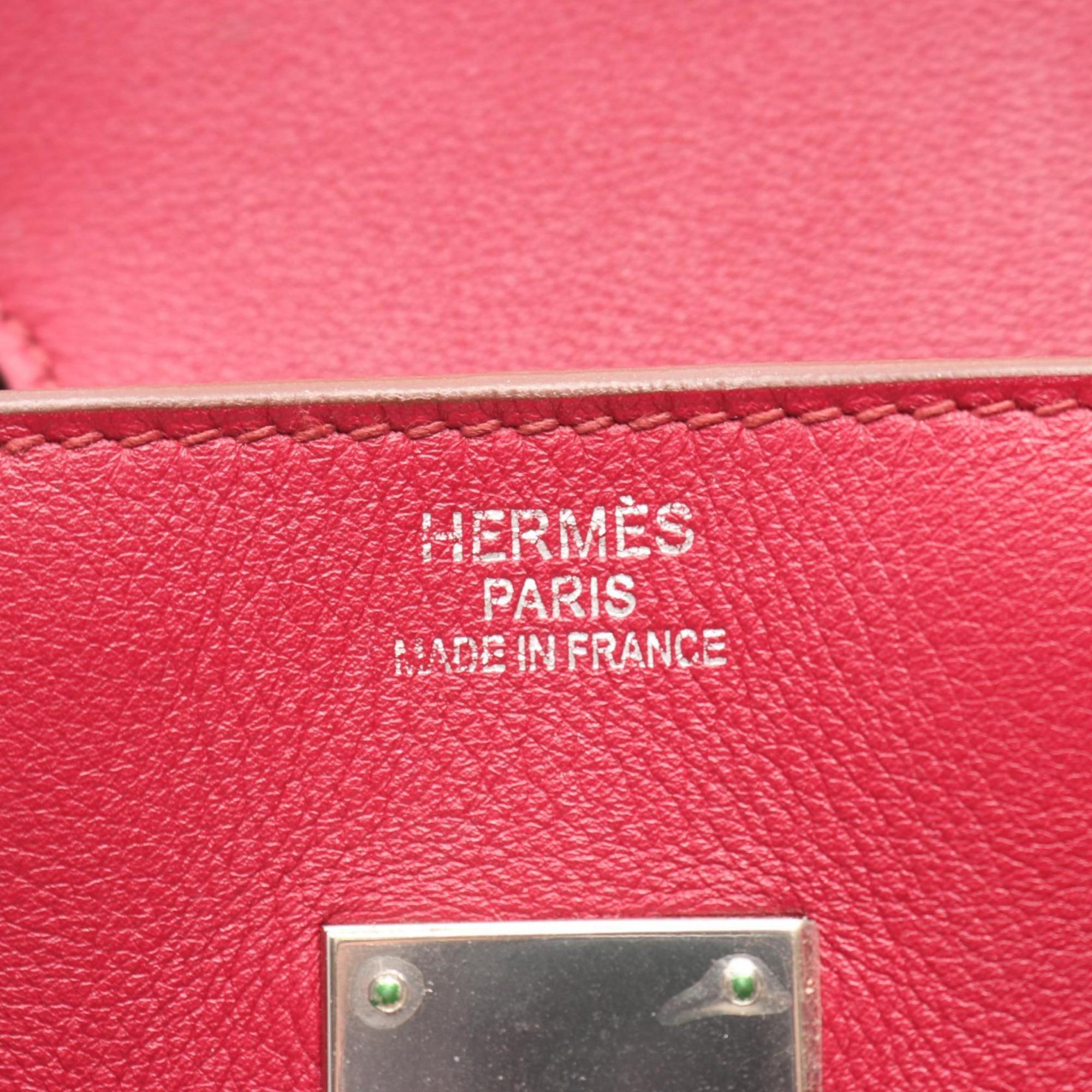 Hermes Pink Leather Handbag (Pre-Owned)
