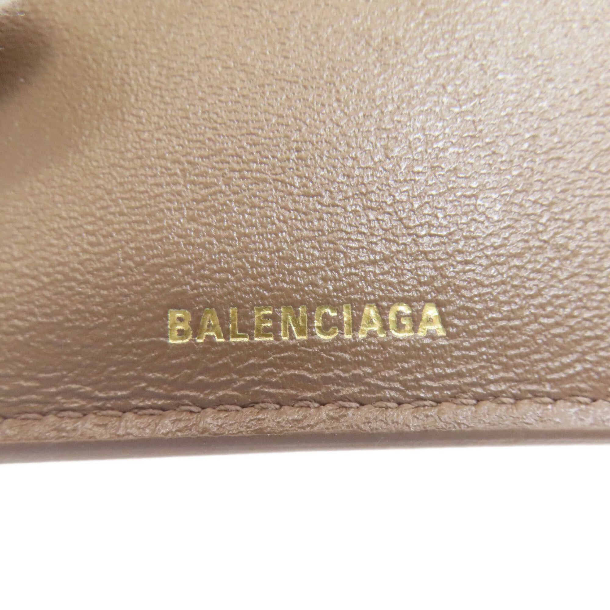 Balenciaga Brown Leather Wallet (Bi-Fold) (Pre-Owned)