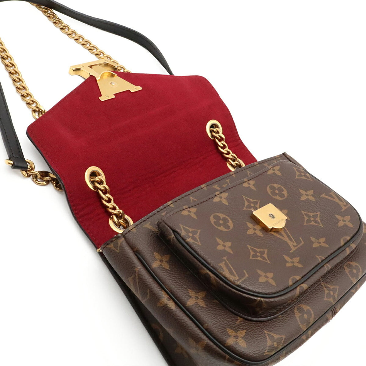 Louis Vuitton Brown Monogram Canvas Shoulder Bag (Pre-Owned)