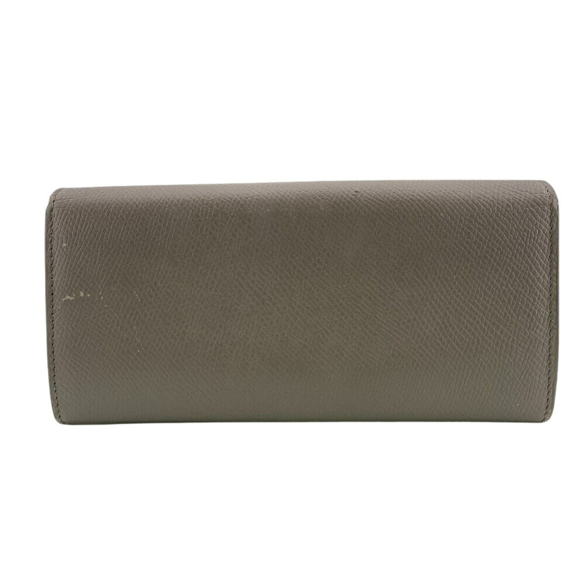 Celine Grayish Leather Long Wallet (Bi-Fold) (Pre-Owned)