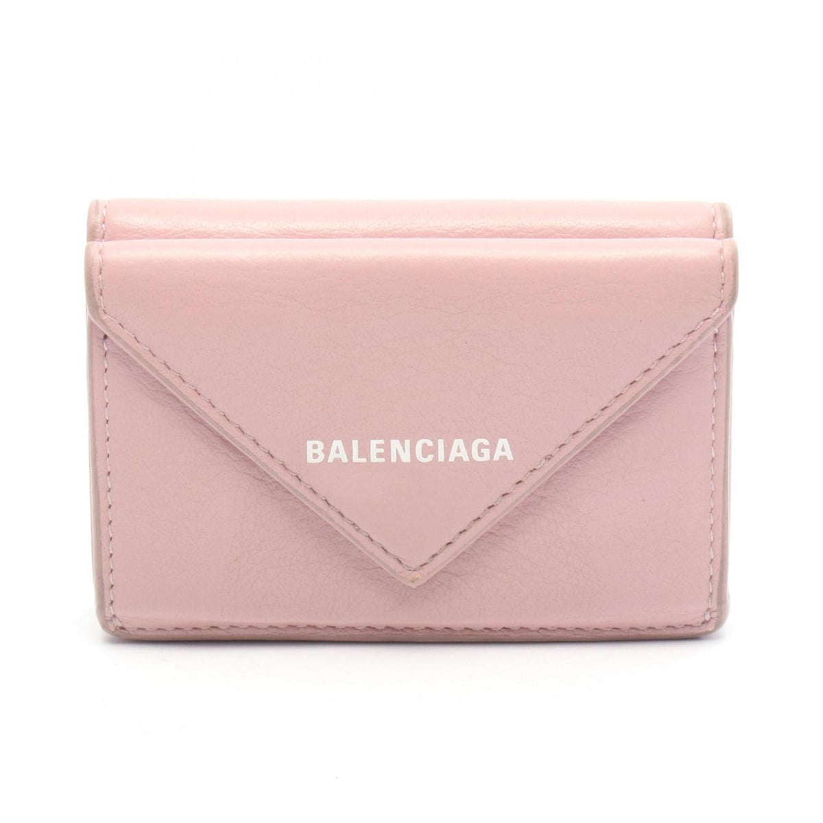 Balenciaga Pink Leather Wallet (Tri-Fold) (Pre-Owned)