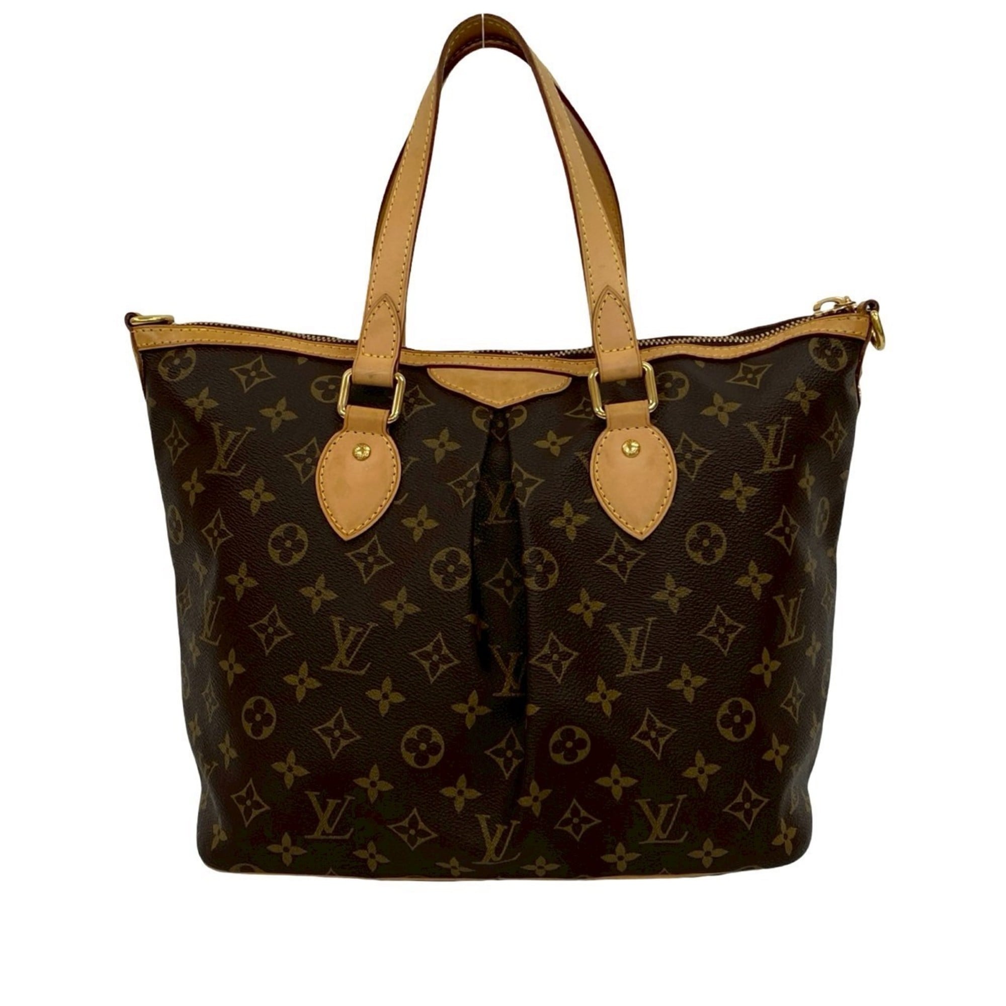 Louis Vuitton Brown Leather Pvc Handbag Shoulder Bag (Pre-Owned)