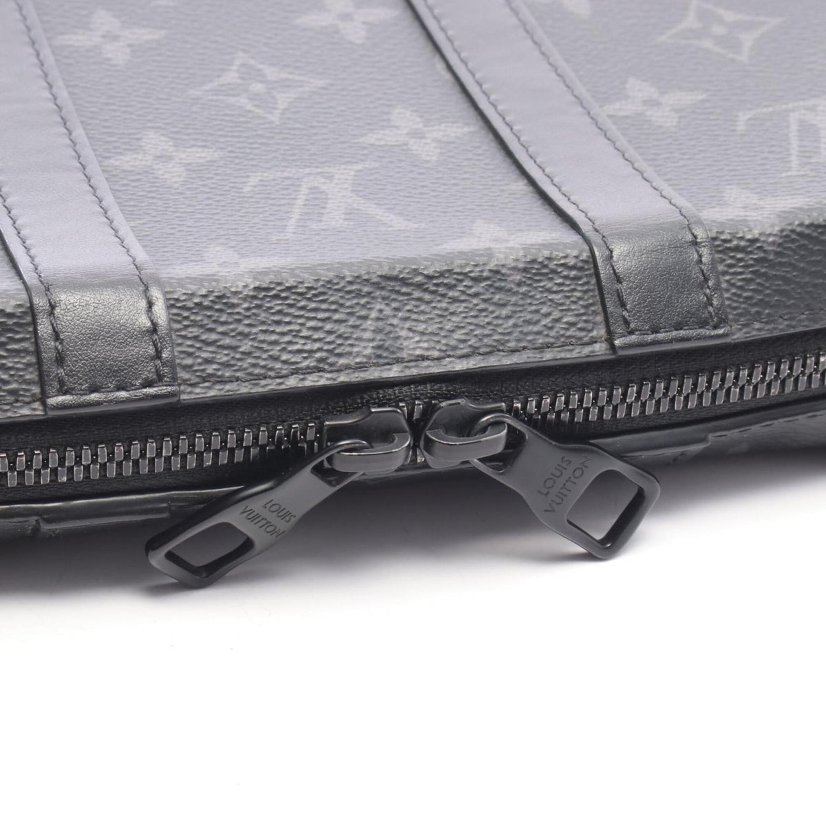 Louis Vuitton Black Coated Canvas Pvc Monogram Eclipse Leather Handbag Shoulder Bag (Pre-Owned)
