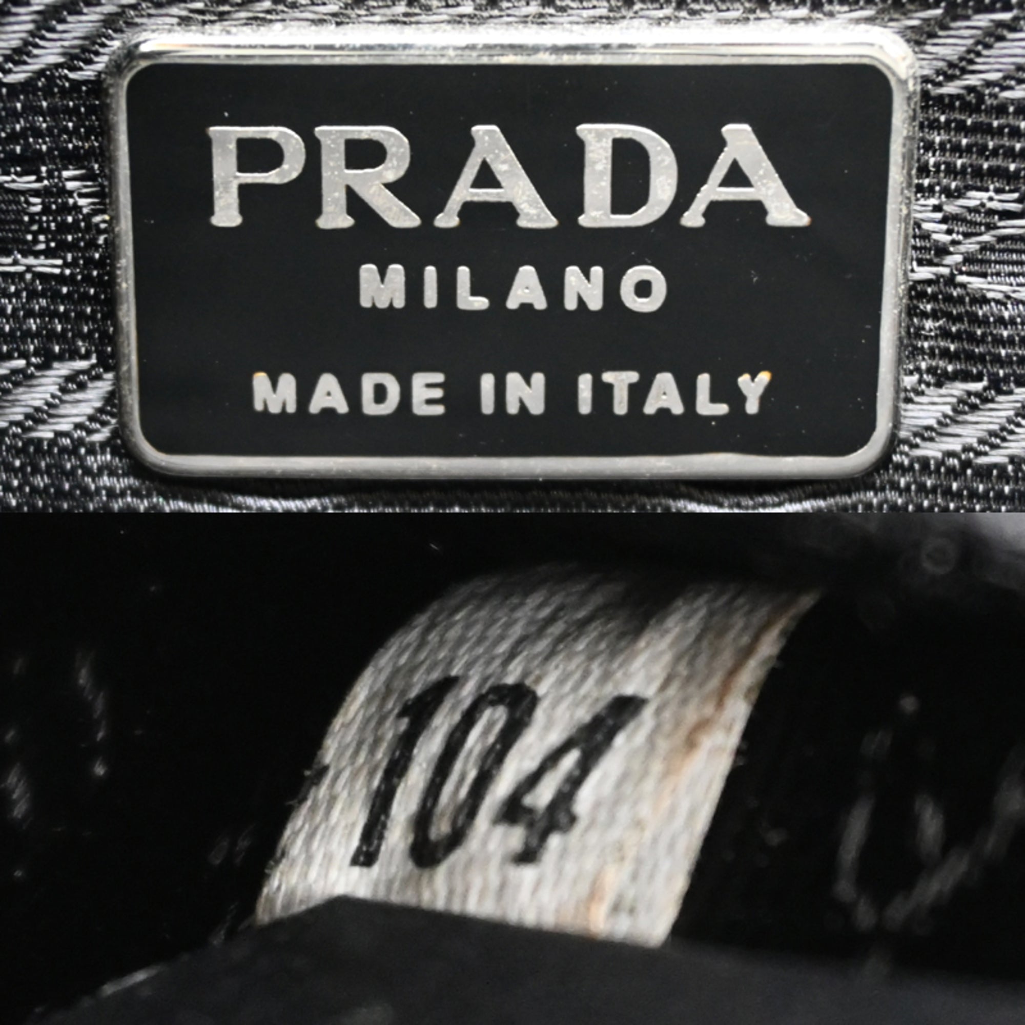 Prada Black Nylon Leather Shoulder Bag (Pre-Owned)