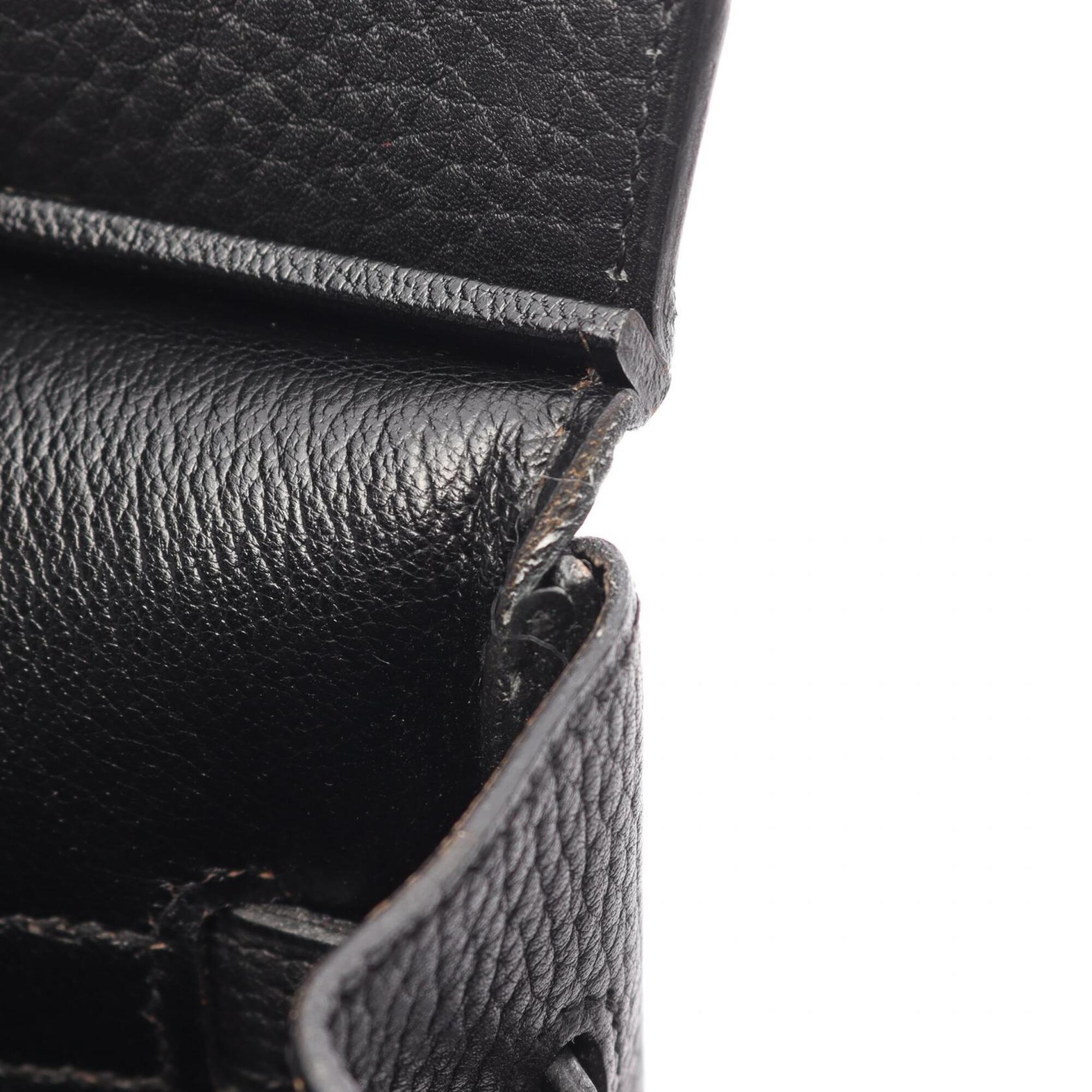 Hermes Black Ardennes Leather Leather Handbag (Pre-Owned)