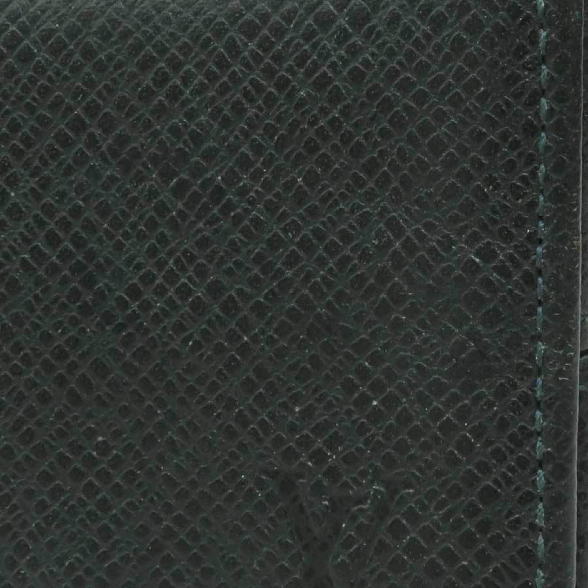 Louis Vuitton Dark Green Taiga Leather Coin Purse/Coin Case (Pre-Owned)