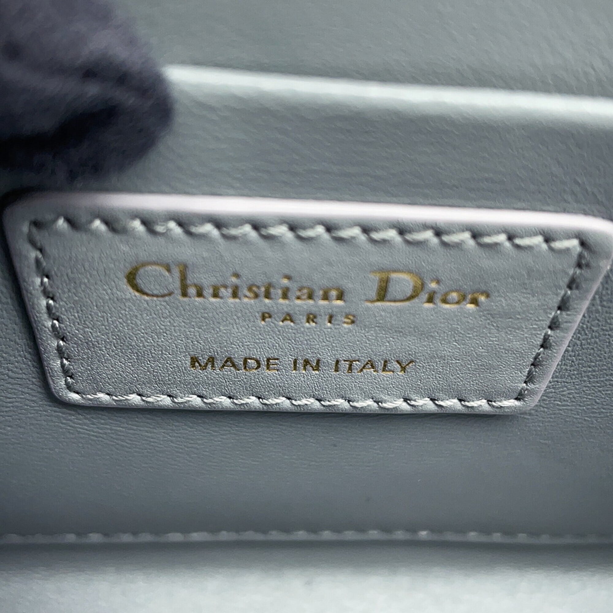 Christian Dior Gray Leather Handbag Shoulder Bag (Pre-Owned)
