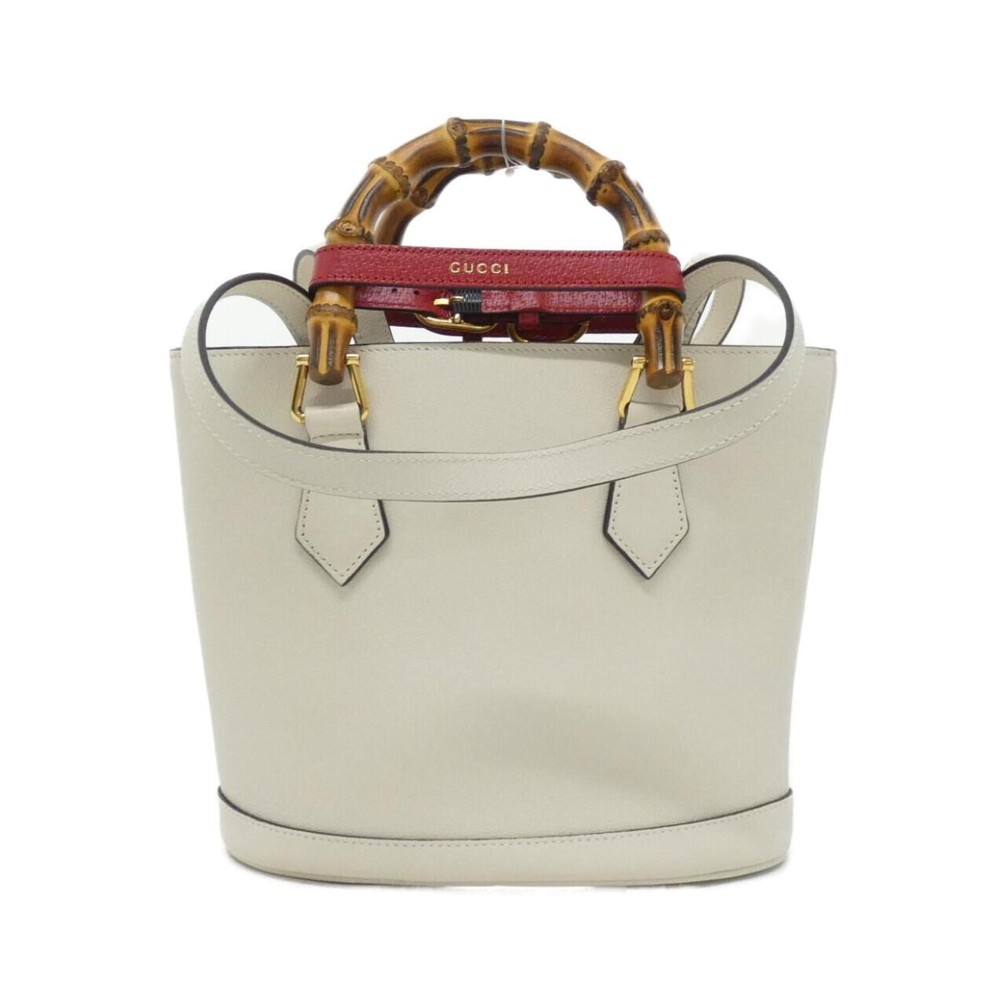 Gucci White Leather Handbag (Pre-Owned)