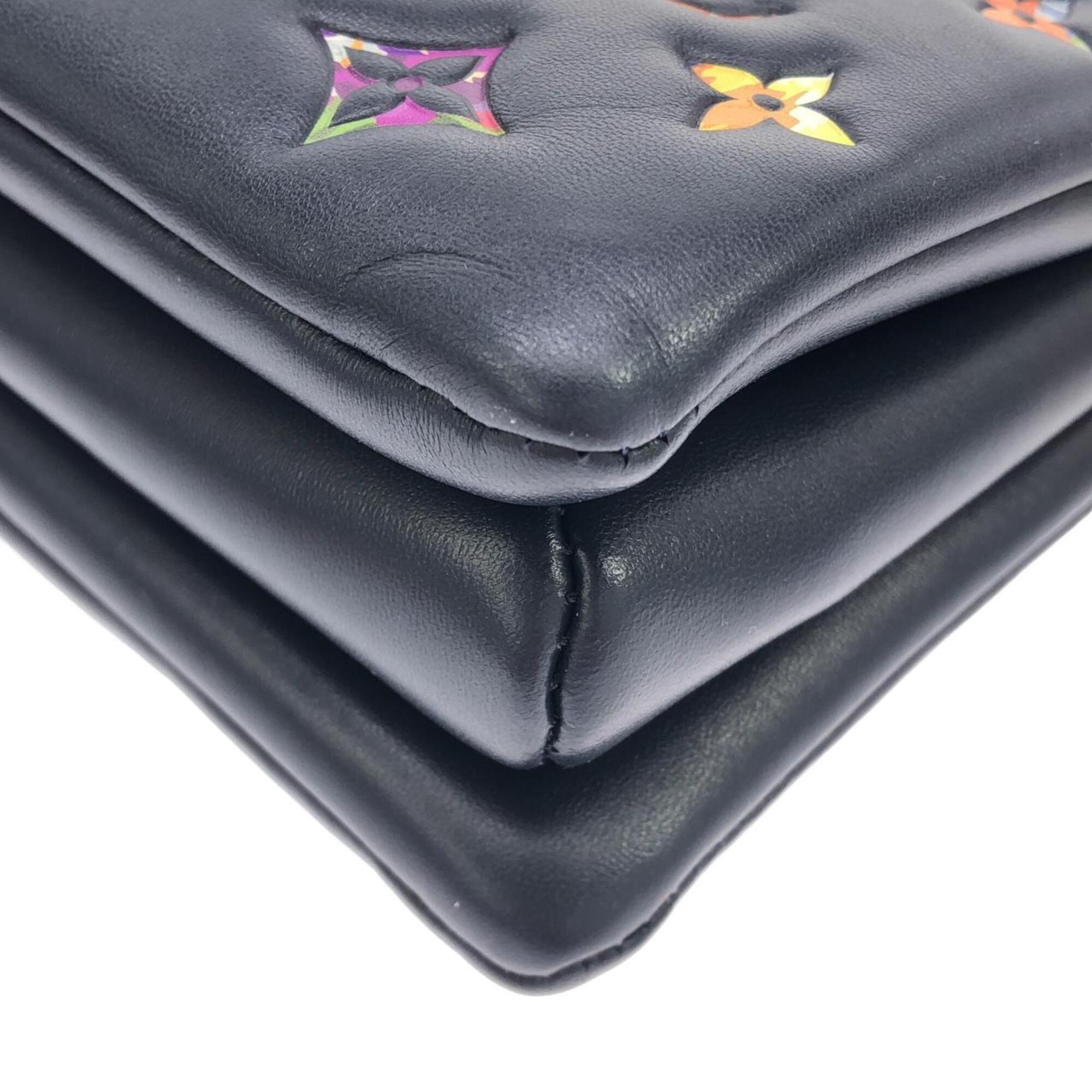 Louis Vuitton Navy Leather Shoulder Bag (Pre-Owned)