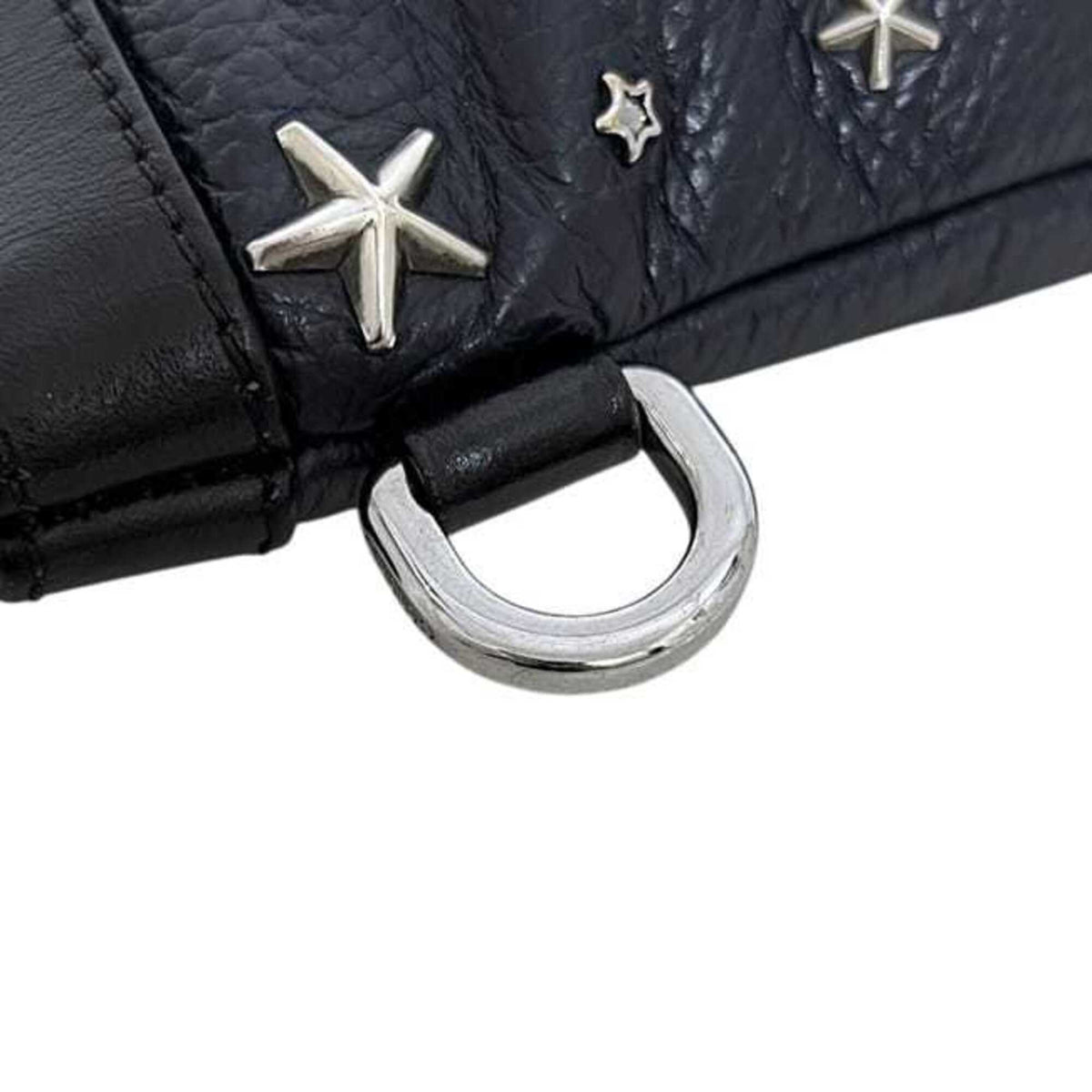 Jimmy Choo Black Leather Clutch Bag (Pre-Owned)
