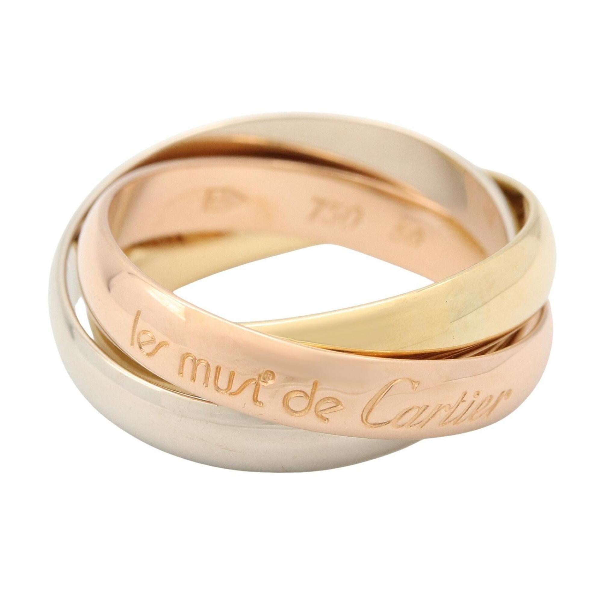 Cartier Gold Silver Yellow Gold (18K) Pink Gold (18K) White Gold (18K) Band Ring (Pre-Owned)