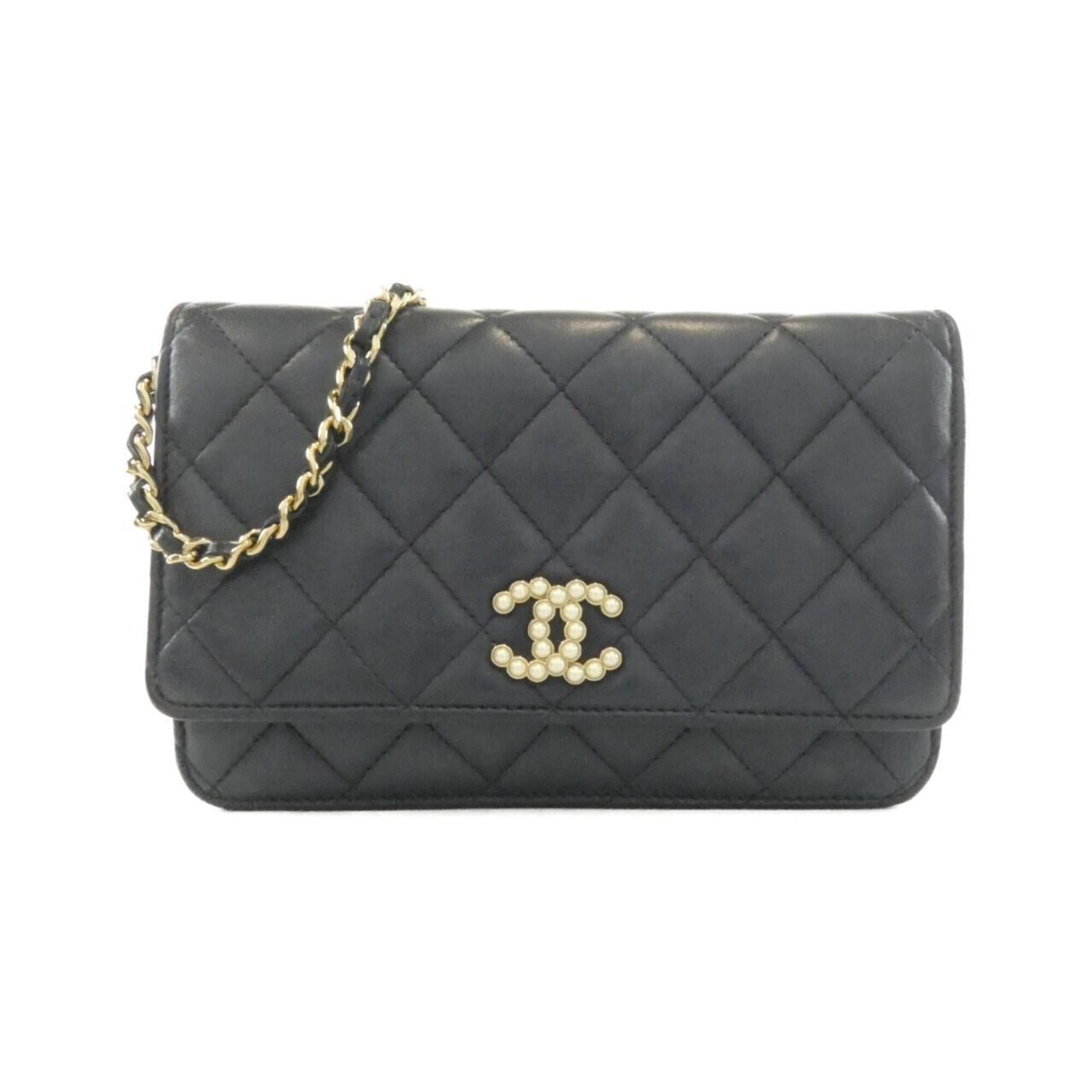 Chanel Navy Chain/Shoulder Wallet (Pre-Owned)