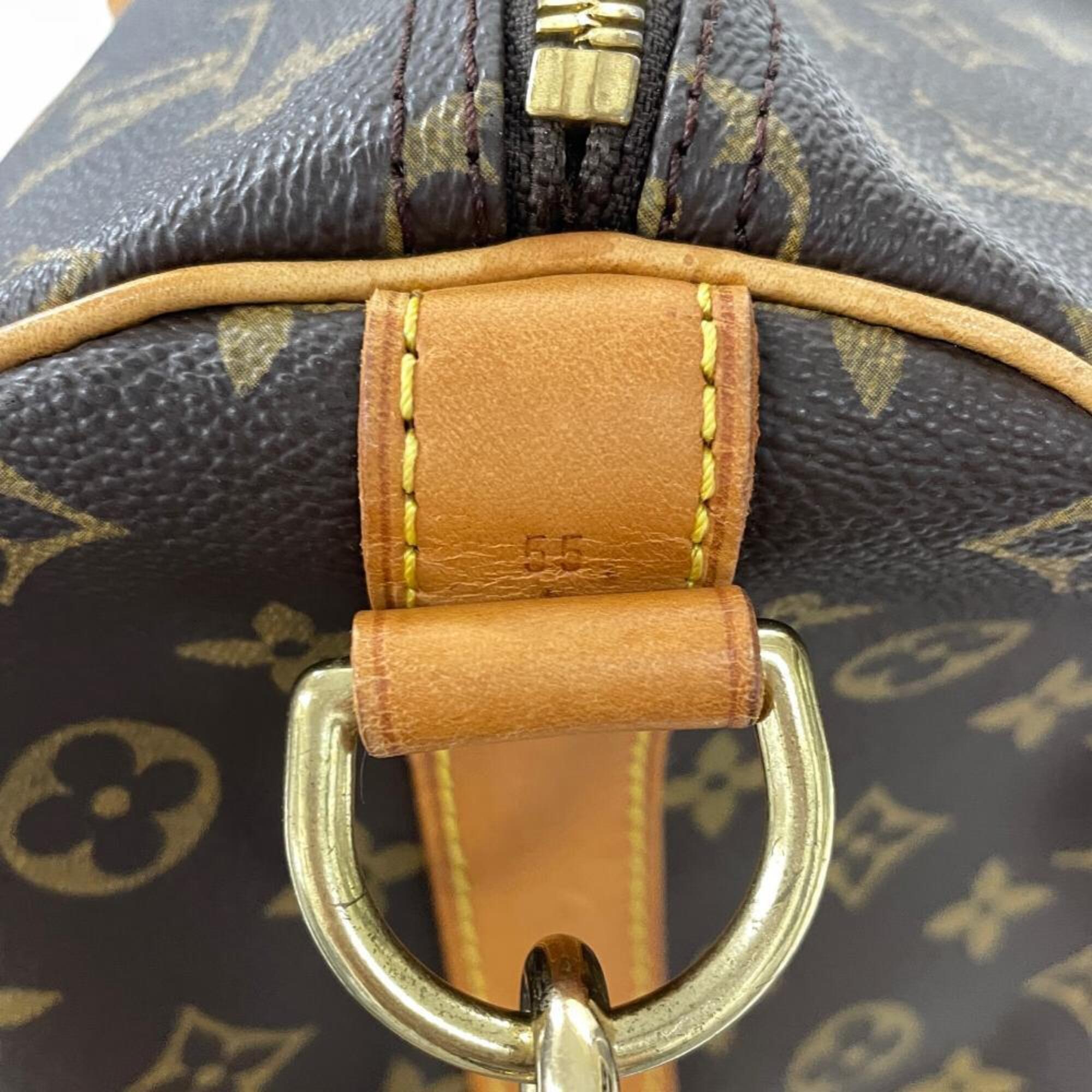 Louis Vuitton Brown Monogram Canvas Boston Bag (Pre-Owned)