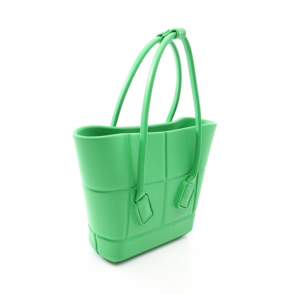 Bottega Veneta Green Rubber Handbag (Pre-Owned)