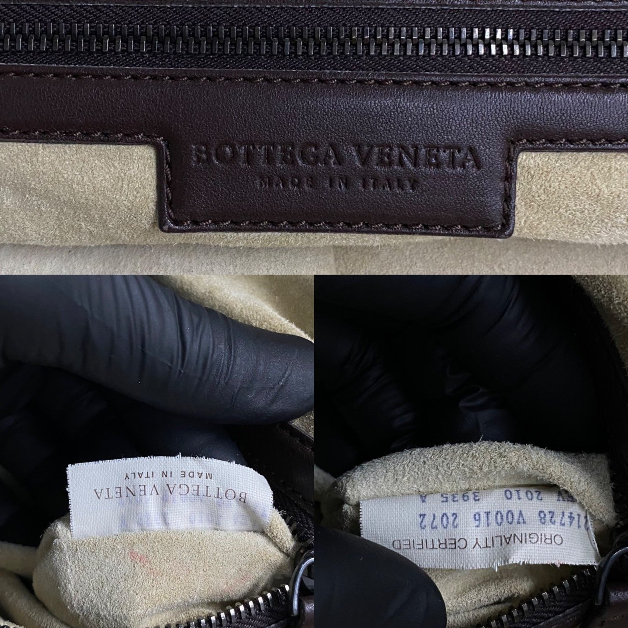 Bottega Veneta Brown Leather Handbag Tote Bag (Pre-Owned)
