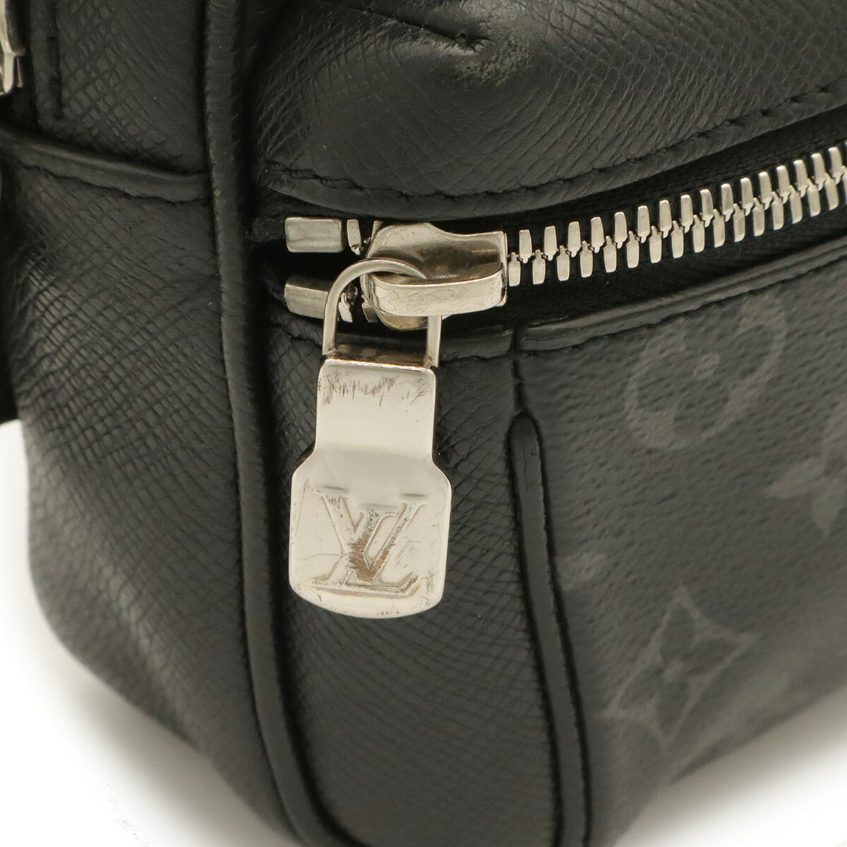 Louis Vuitton Monogram Eclipse Noir Monogram Eclipse Taiga Leather Fanny Pack (Pre-Owned)