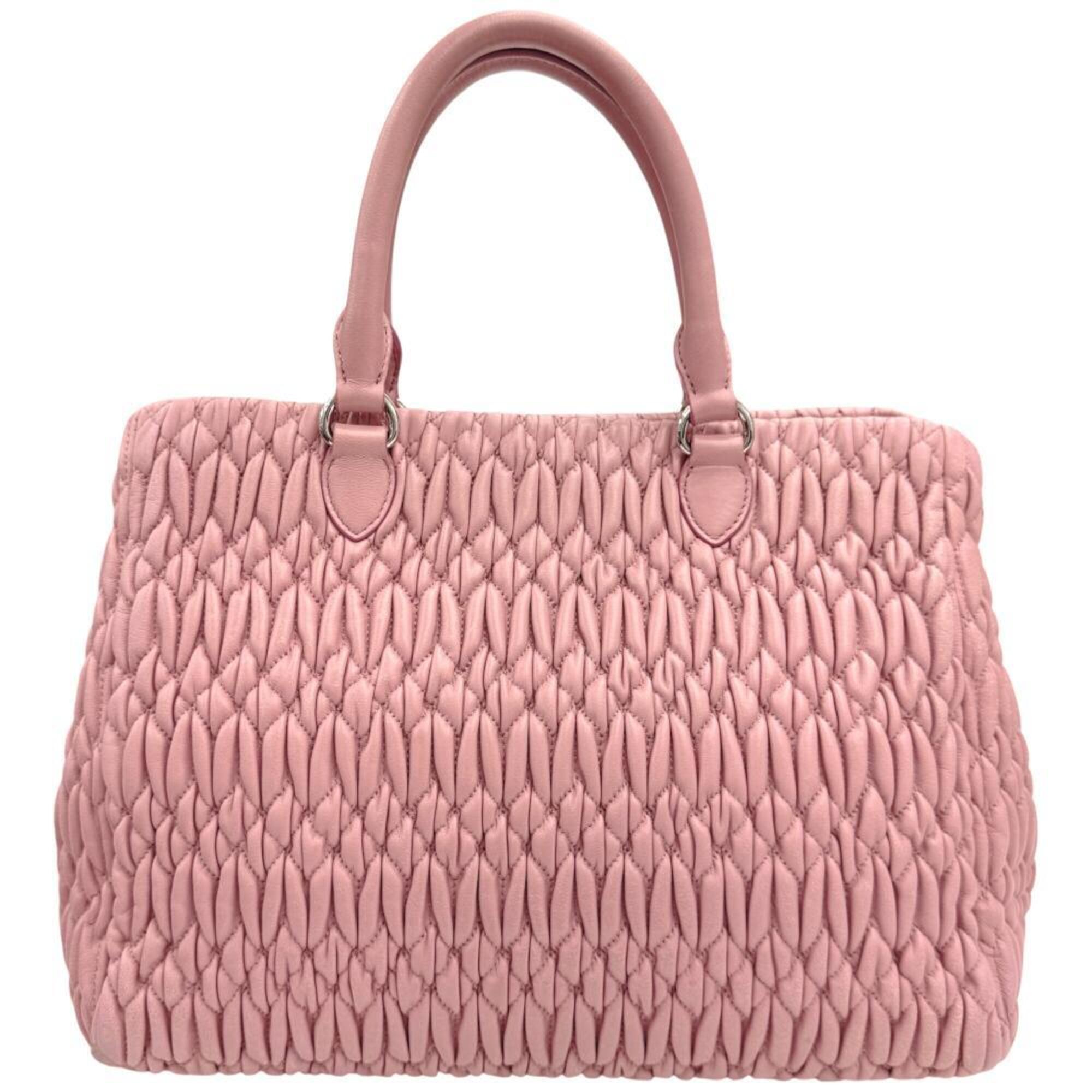 Miu Miu Pink Leather Handbag Shoulder Bag (Pre-Owned)