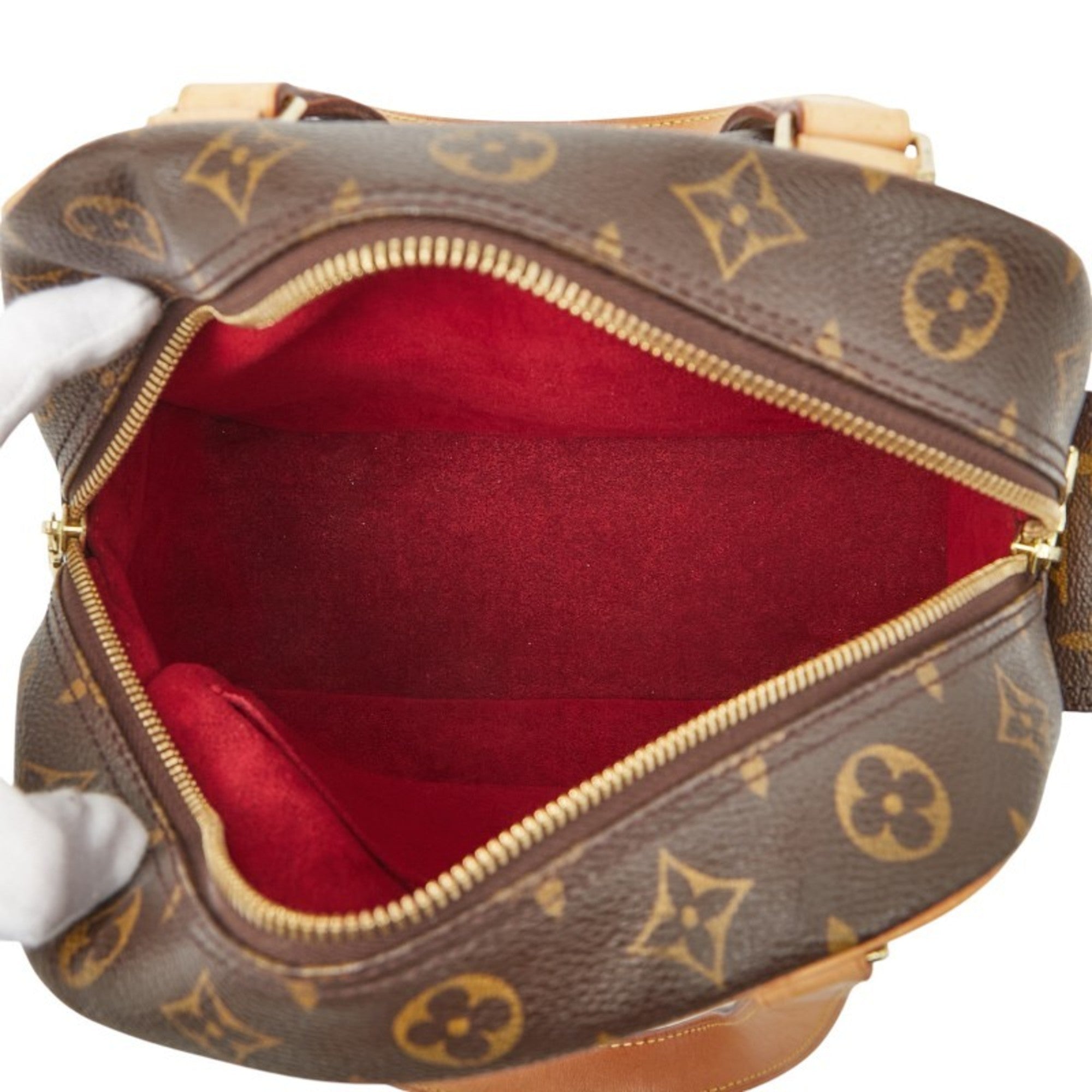 Louis Vuitton Brown Pvc Leather Handbag (Pre-Owned)
