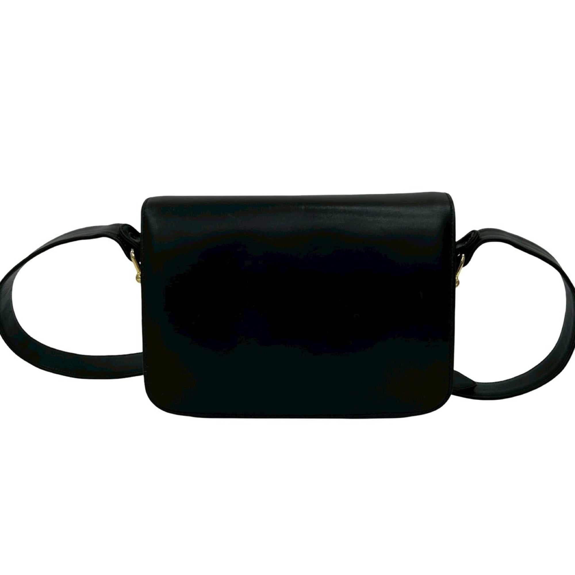 Celine Black Leather Pochette Shoulder Bag (Pre-Owned)