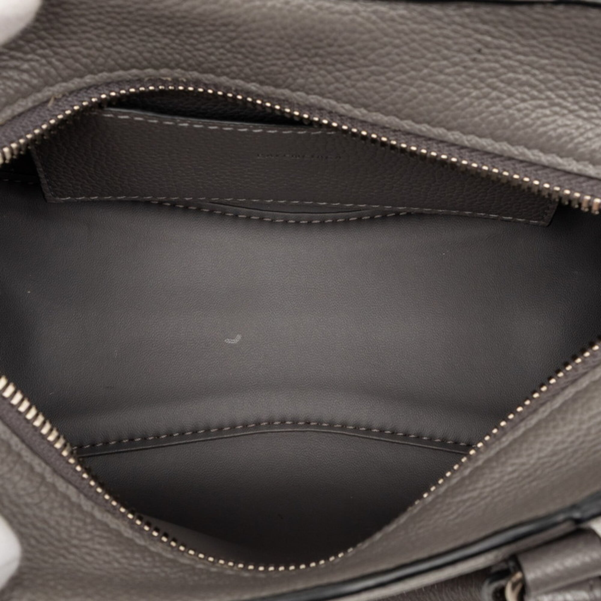 Balenciaga Gray Leather Handbag Shoulder Bag (Pre-Owned)