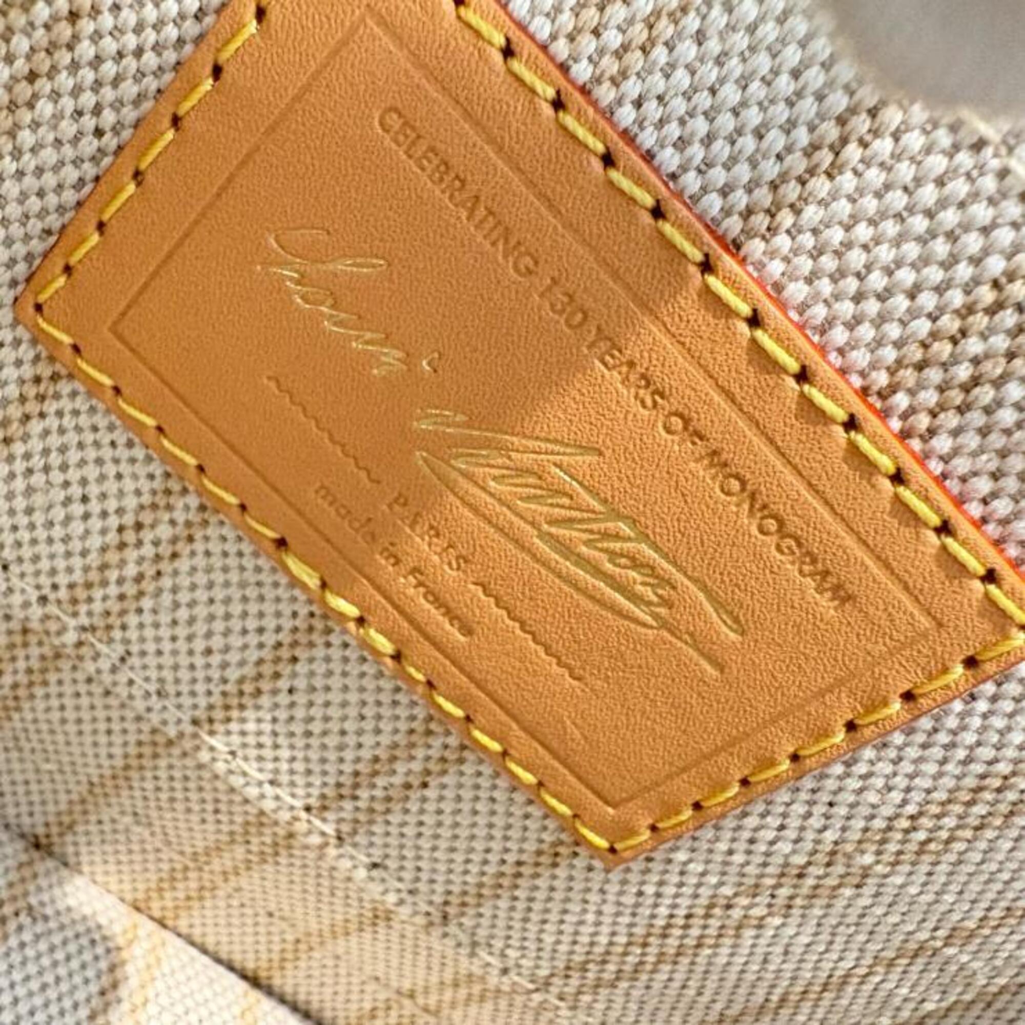 Louis Vuitton Blue Brown Handbag (Pre-Owned)