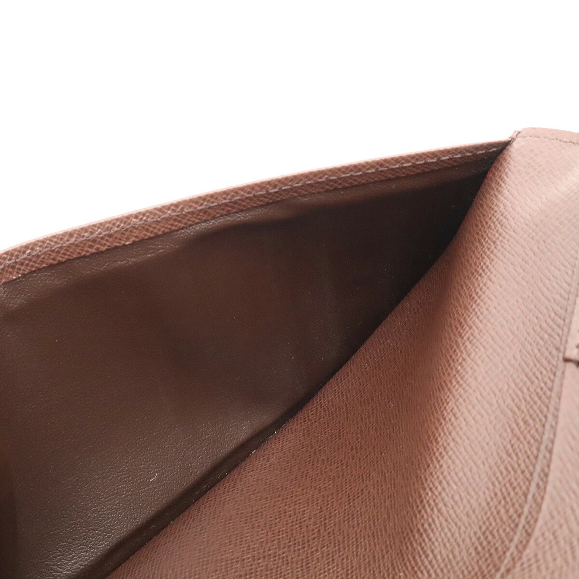 Louis Vuitton Brown Pvc Coated Canvas Long Bill Wallet (Bi-Fold) (Pre-Owned)