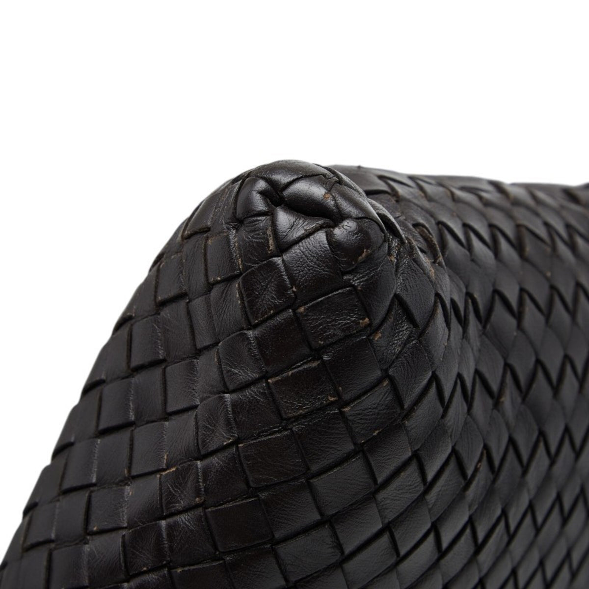 Bottega Veneta Dark Brown Leather Shoulder Bag (Pre-Owned)