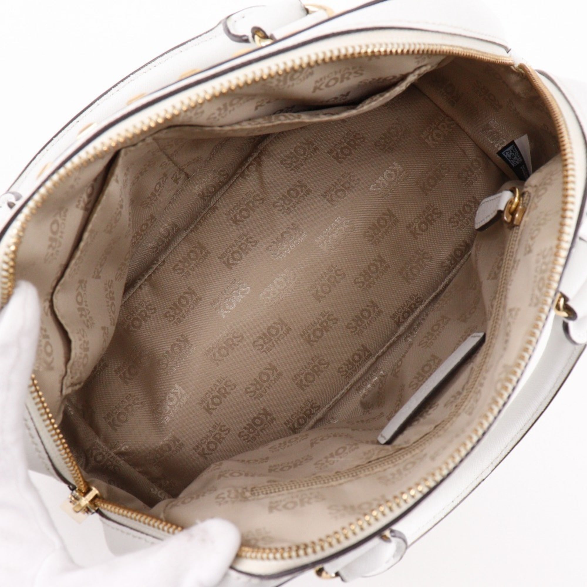 Michael Kors White Leather Handbag (Pre-Owned)