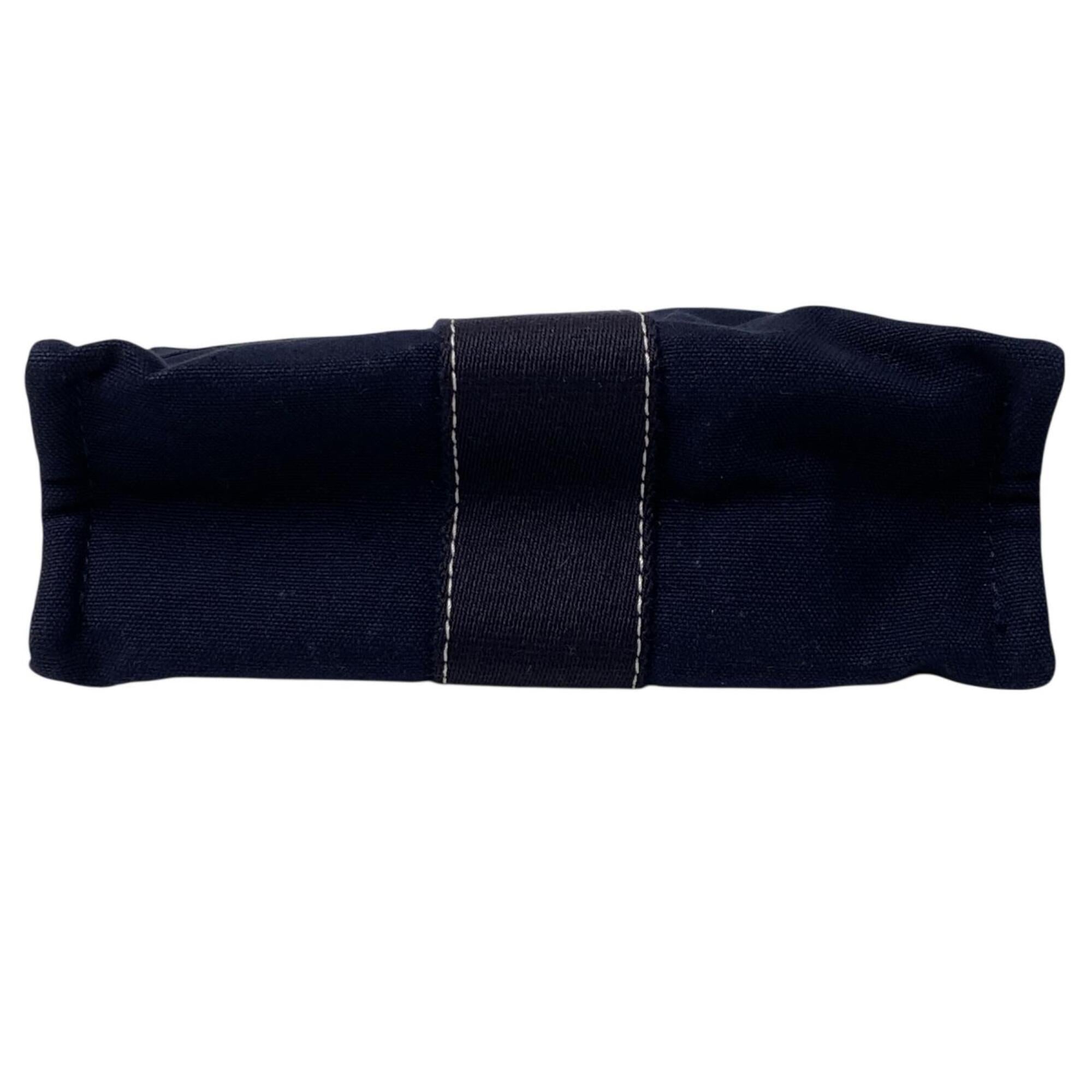 Hermes Navy Canvas Pouch (Pre-Owned)