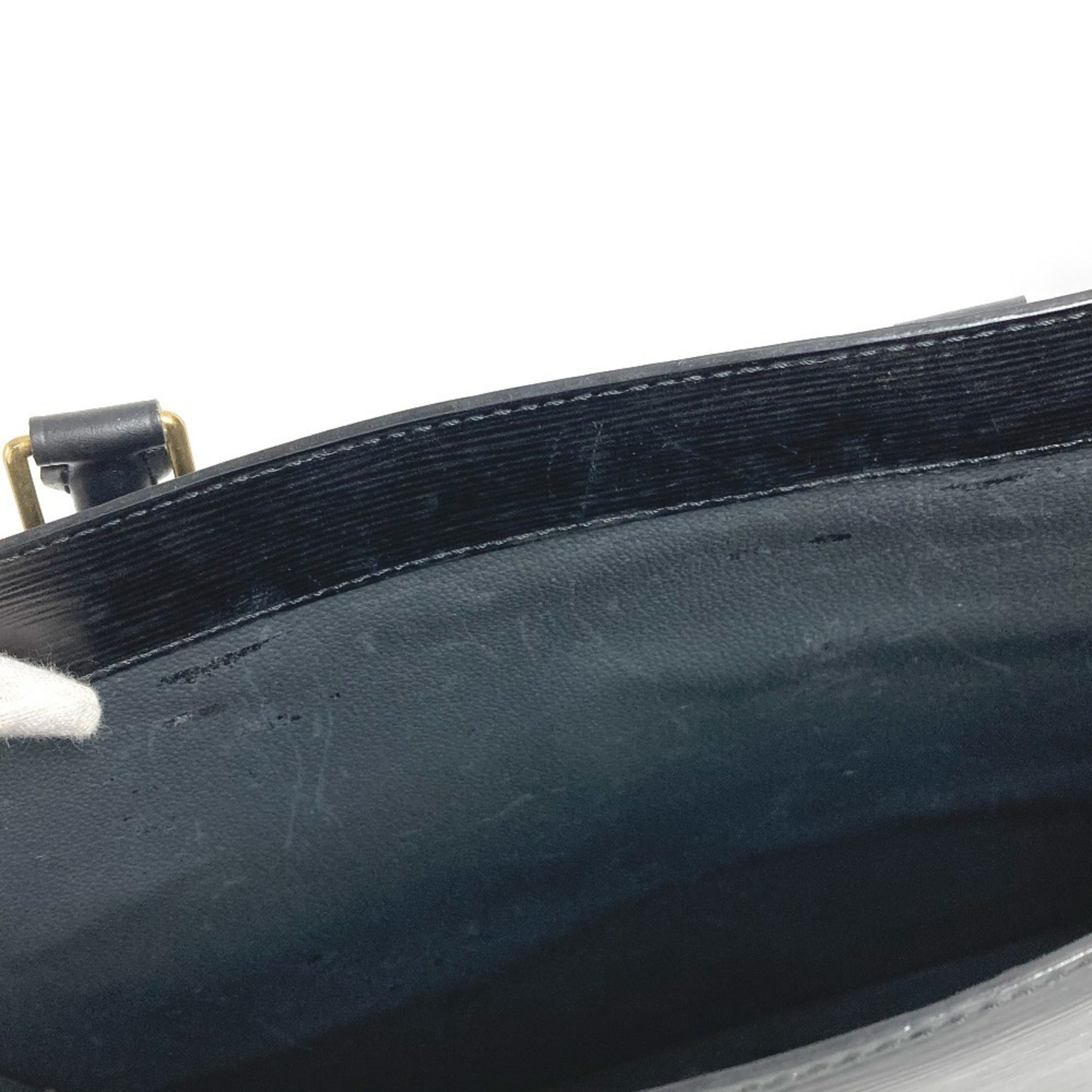 Louis Vuitton Black Epi Leather Handbag Tote Bag (Pre-Owned)