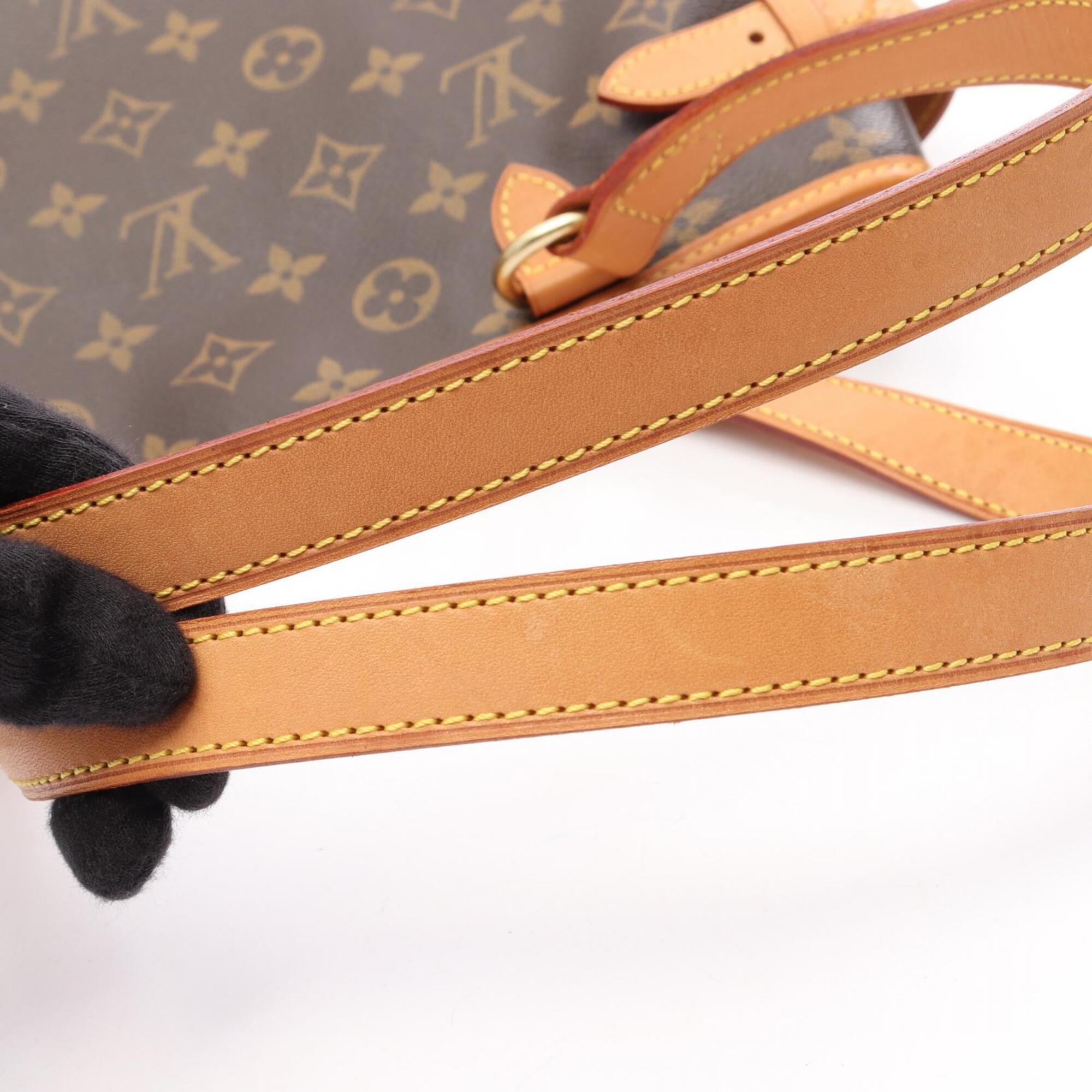 Louis Vuitton Brown Pvc Coated Canvas Leather Handbag Shoulder Bag (Pre-Owned)