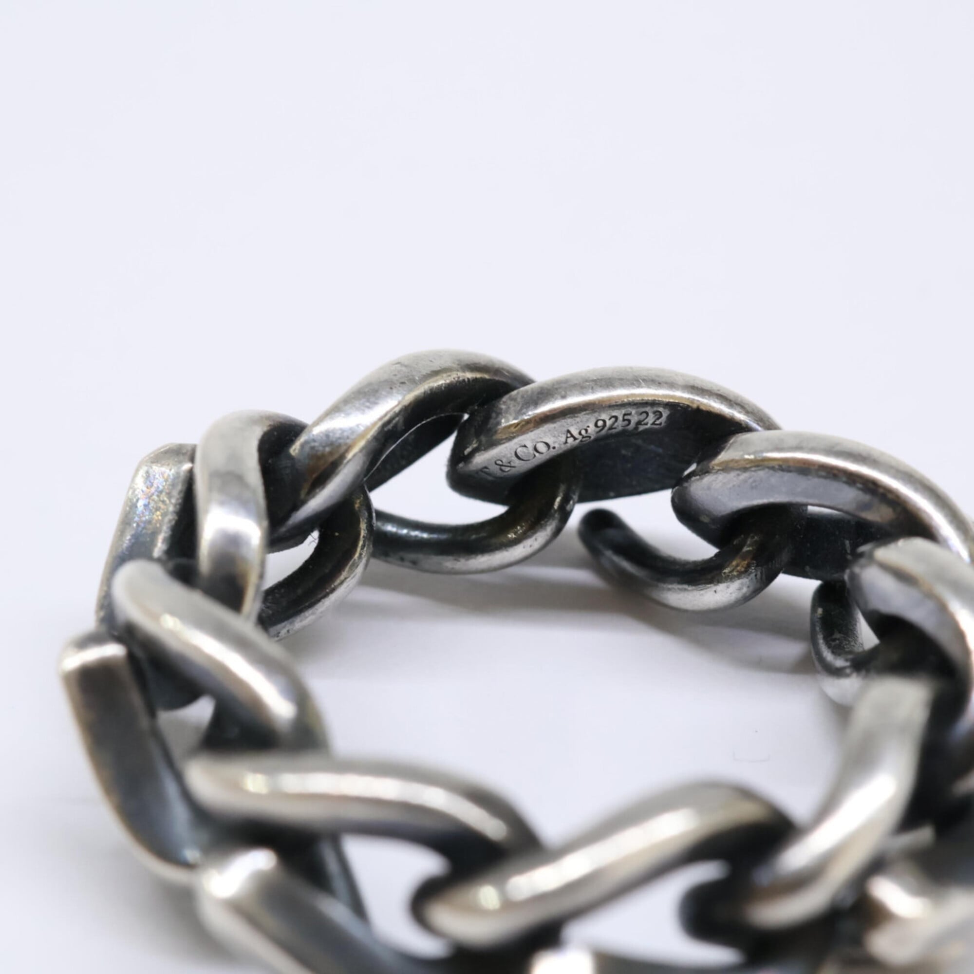 Tiffany Silver Silver 925 Band Ring (Pre-Owned)