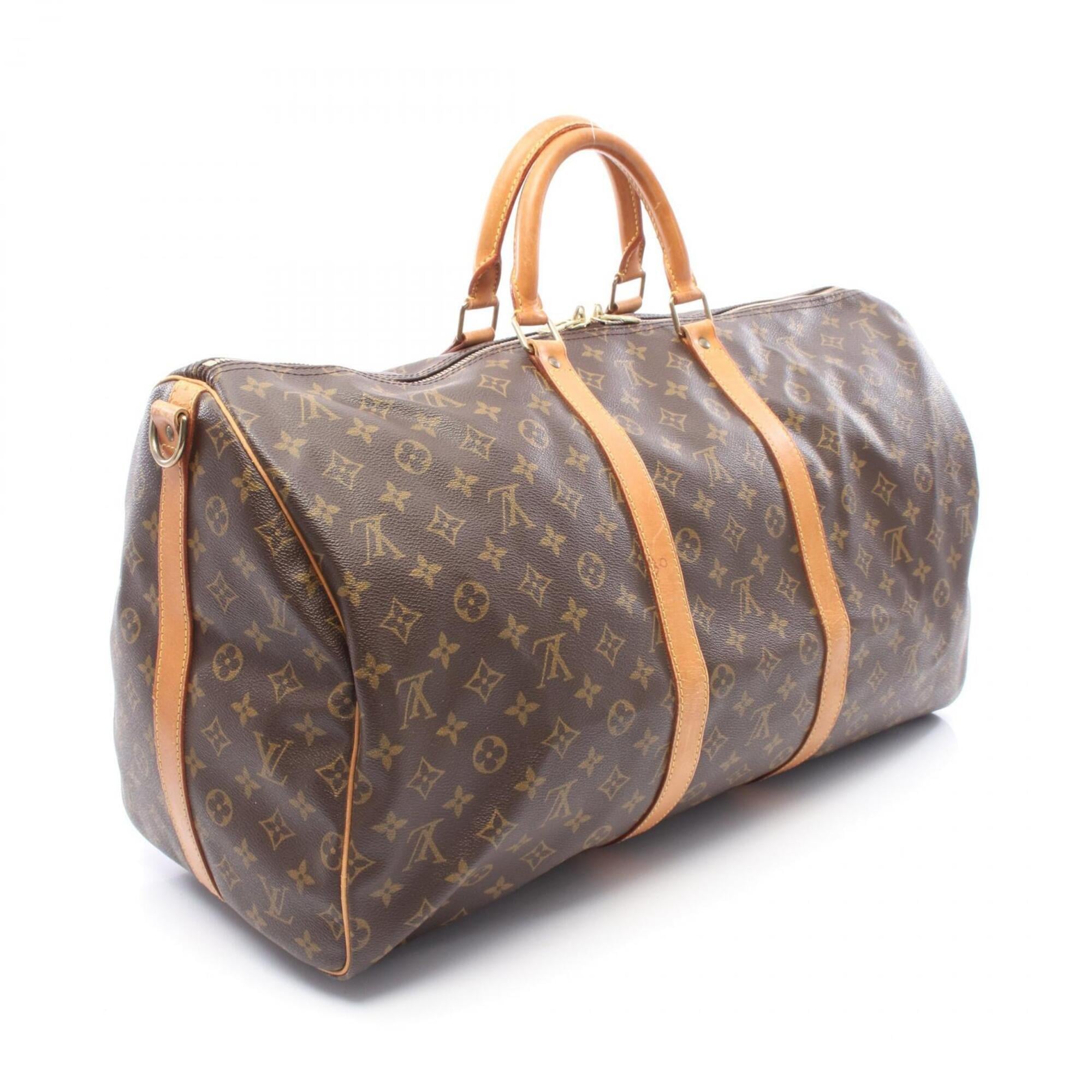Louis Vuitton Brown Monogram Monogram Boston Bag Handbag (Pre-Owned)