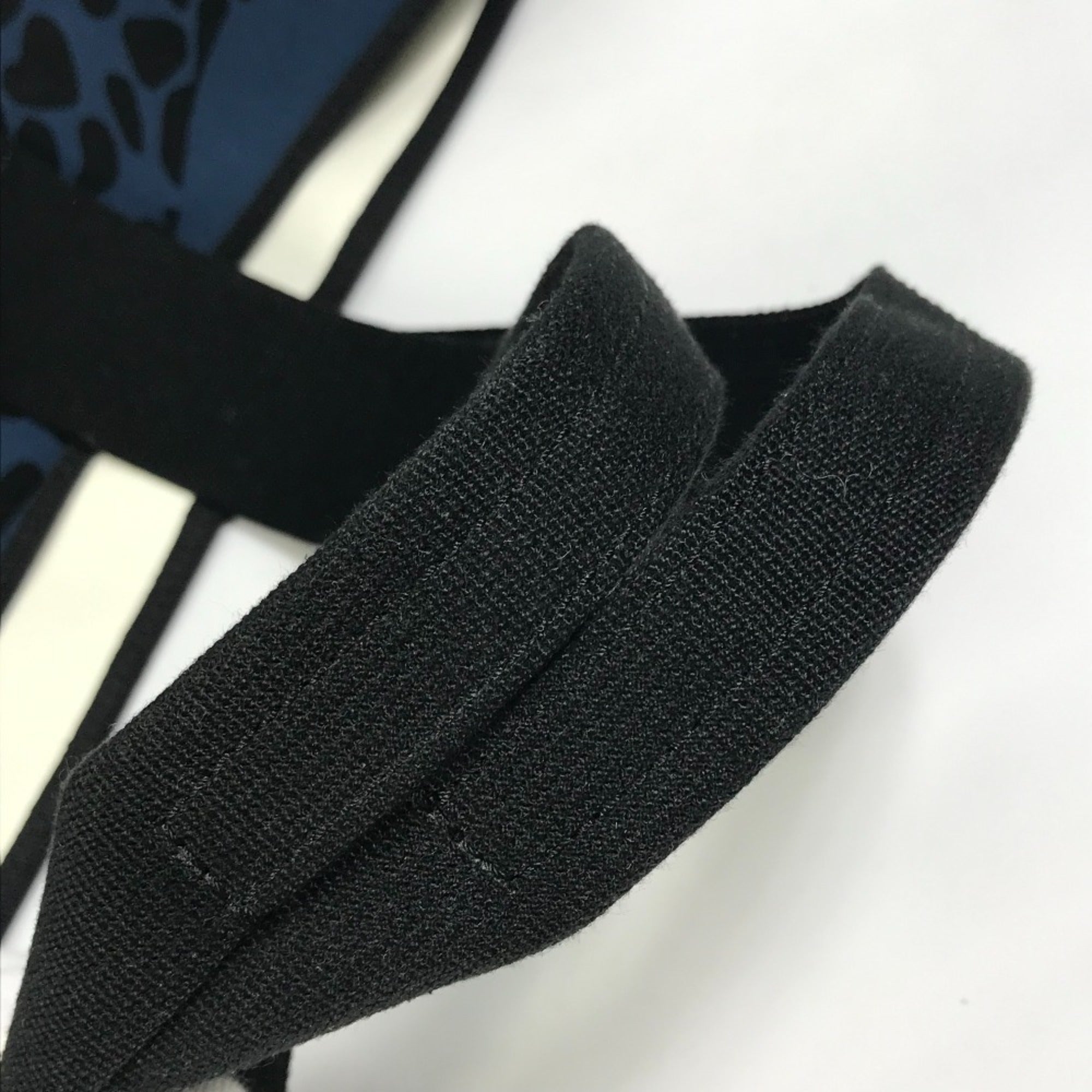 Hermes Black Navy Canvas Beach Bag Shoulder Bag Tote Bag (Pre-Owned)