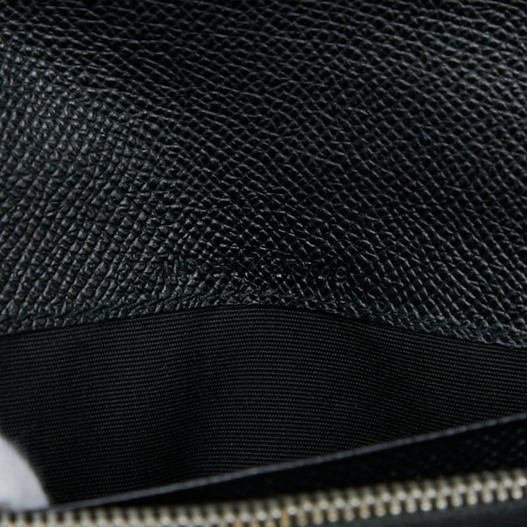 Bvlgari Black Leather Long Wallet (Bi-Fold) (Pre-Owned)