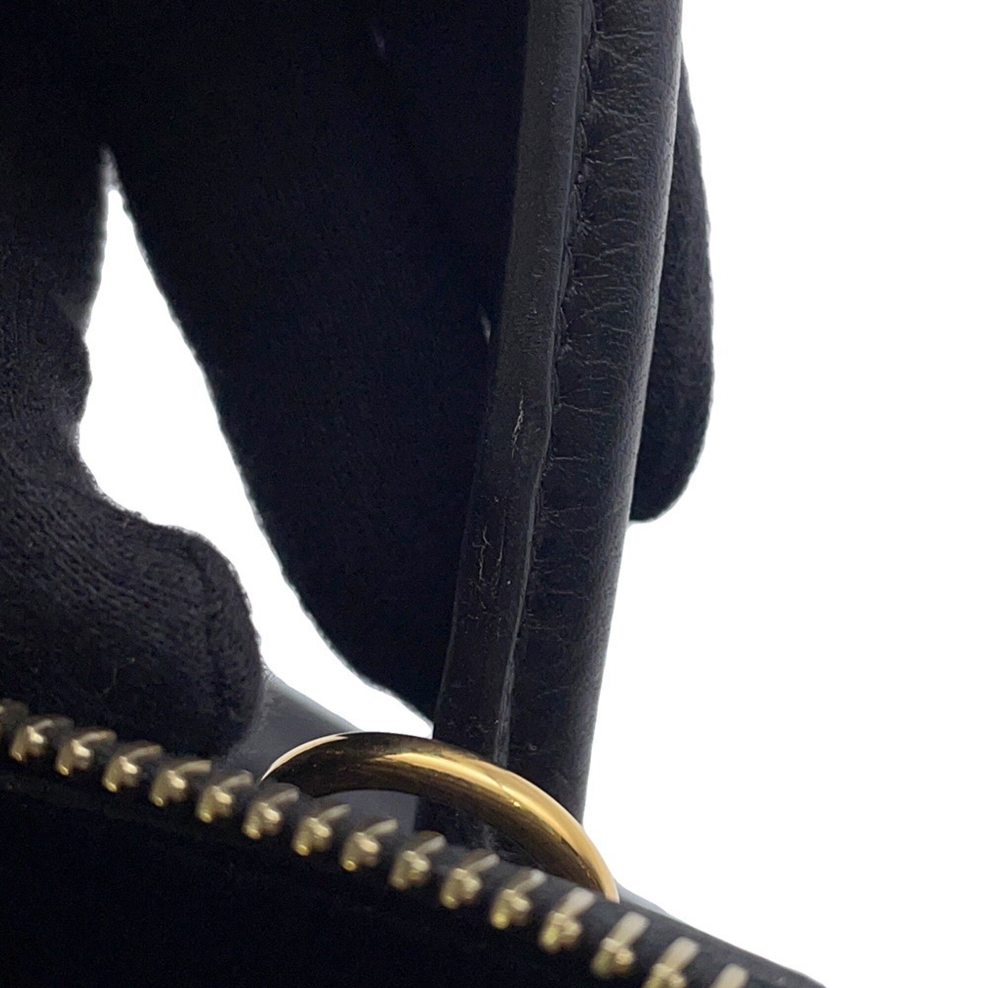 Hermes Black Taurillon Clemence Leather Handbag (Pre-Owned)