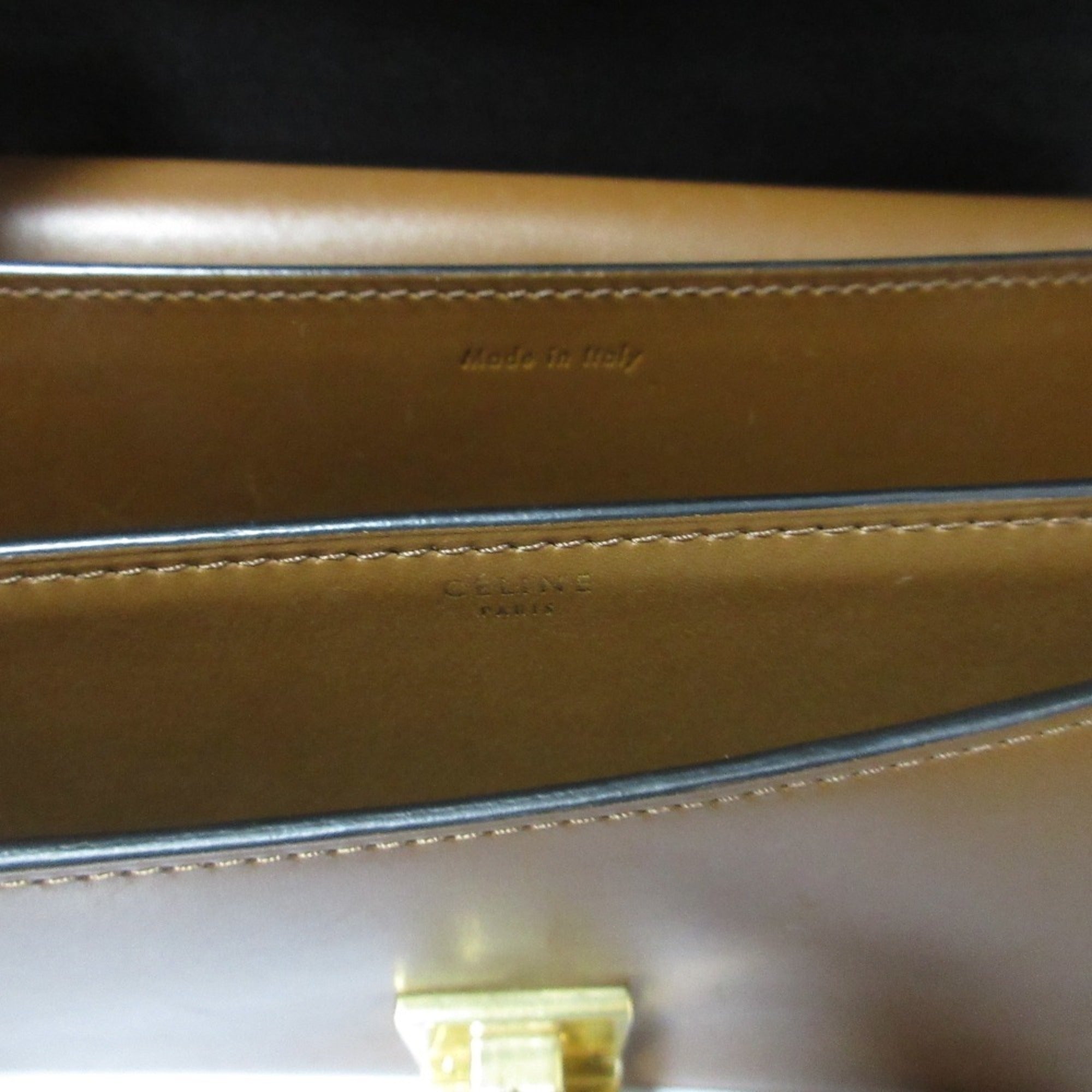 Celine Black Brown Shoulder Bag (Pre-Owned)