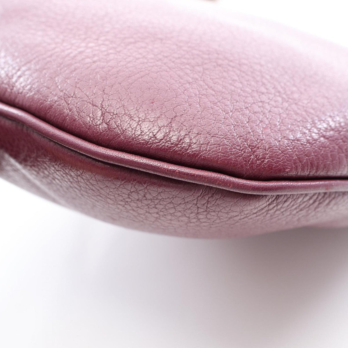 Loewe Bordeaux Leather Handbag Shoulder Bag (Pre-Owned)