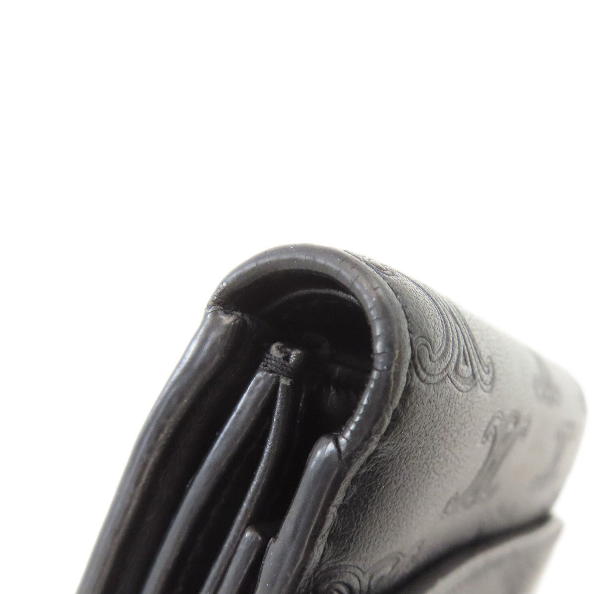 Celine Black Leather Wallet (Tri-Fold) (Pre-Owned)