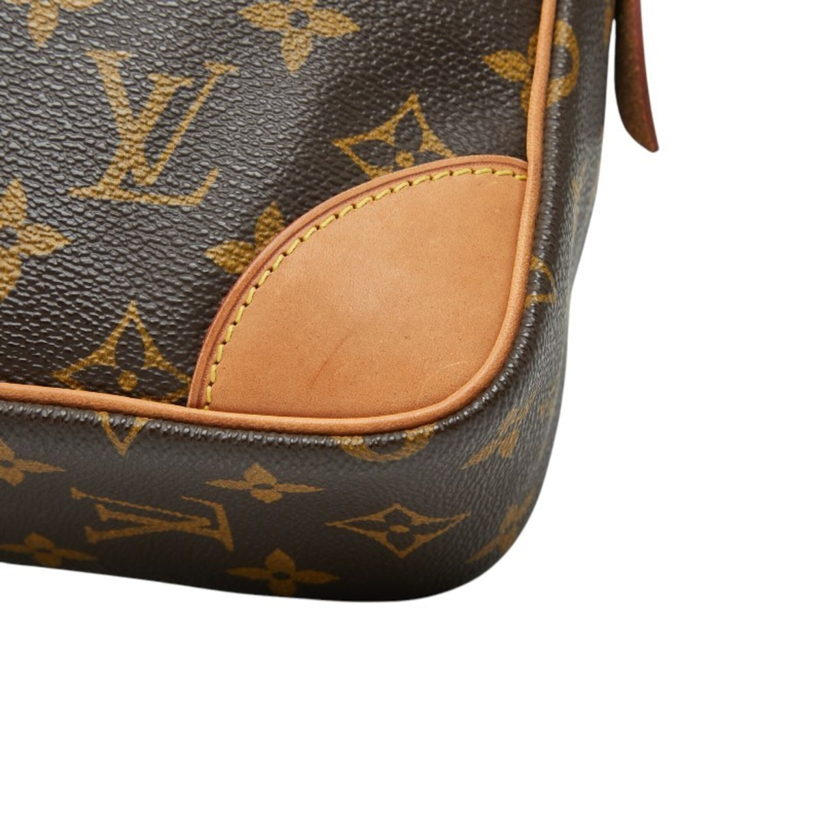 Louis Vuitton Brown Pvc Leather Clutch Bag (Pre-Owned)