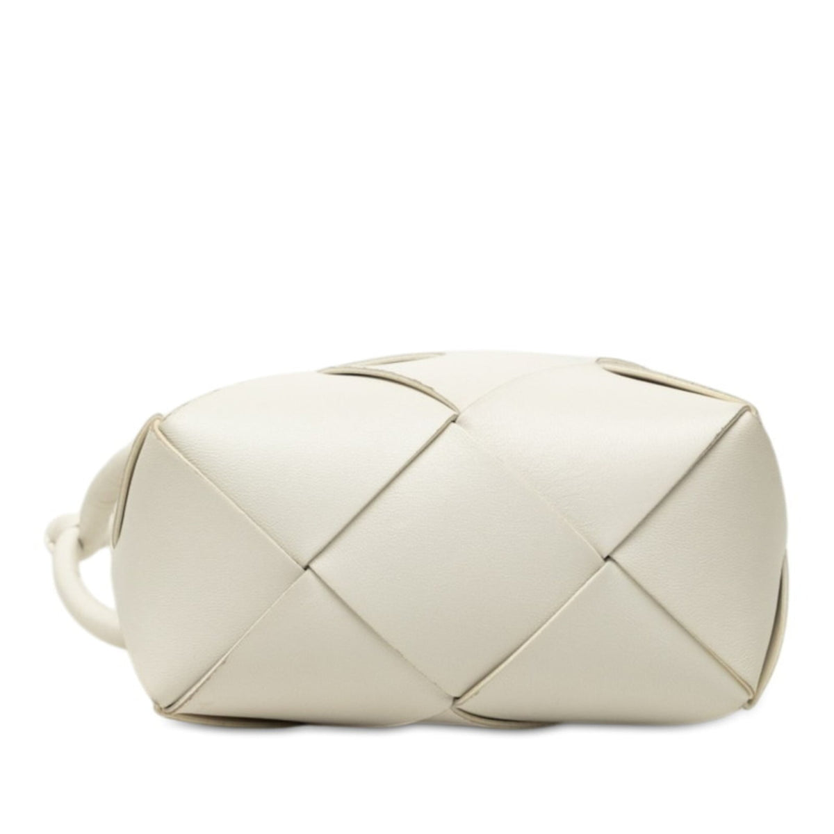 Bottega Veneta White Leather Shoulder Bag (Pre-Owned)