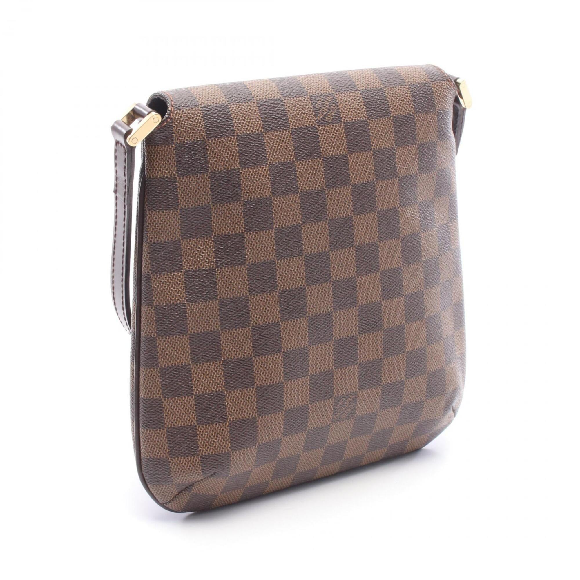 Louis Vuitton Brown Damier Canvas Coated Canvas Leather Handbag Shoulder Bag (Pre-Owned)