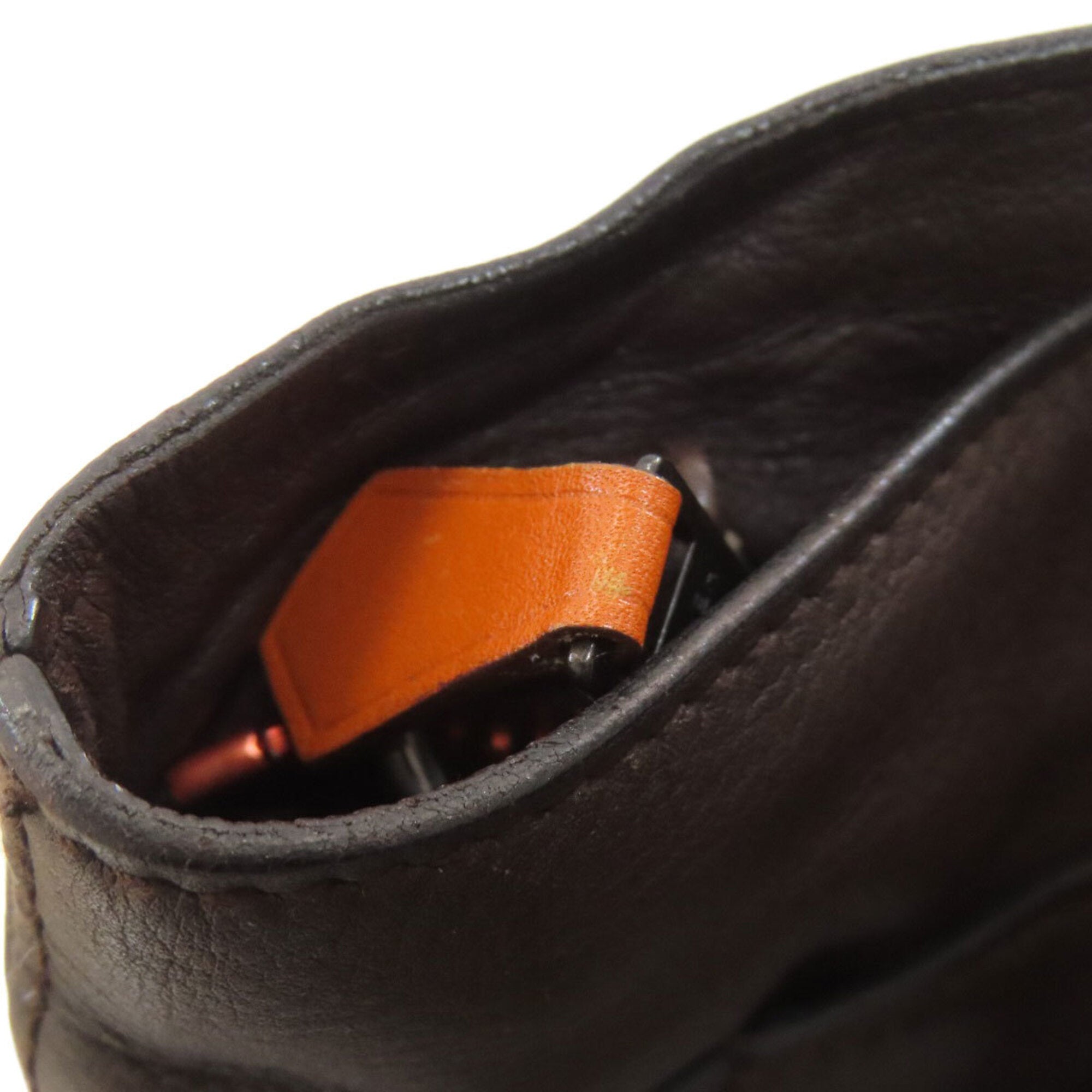 Hermes Brown Leather Handbag (Pre-Owned)