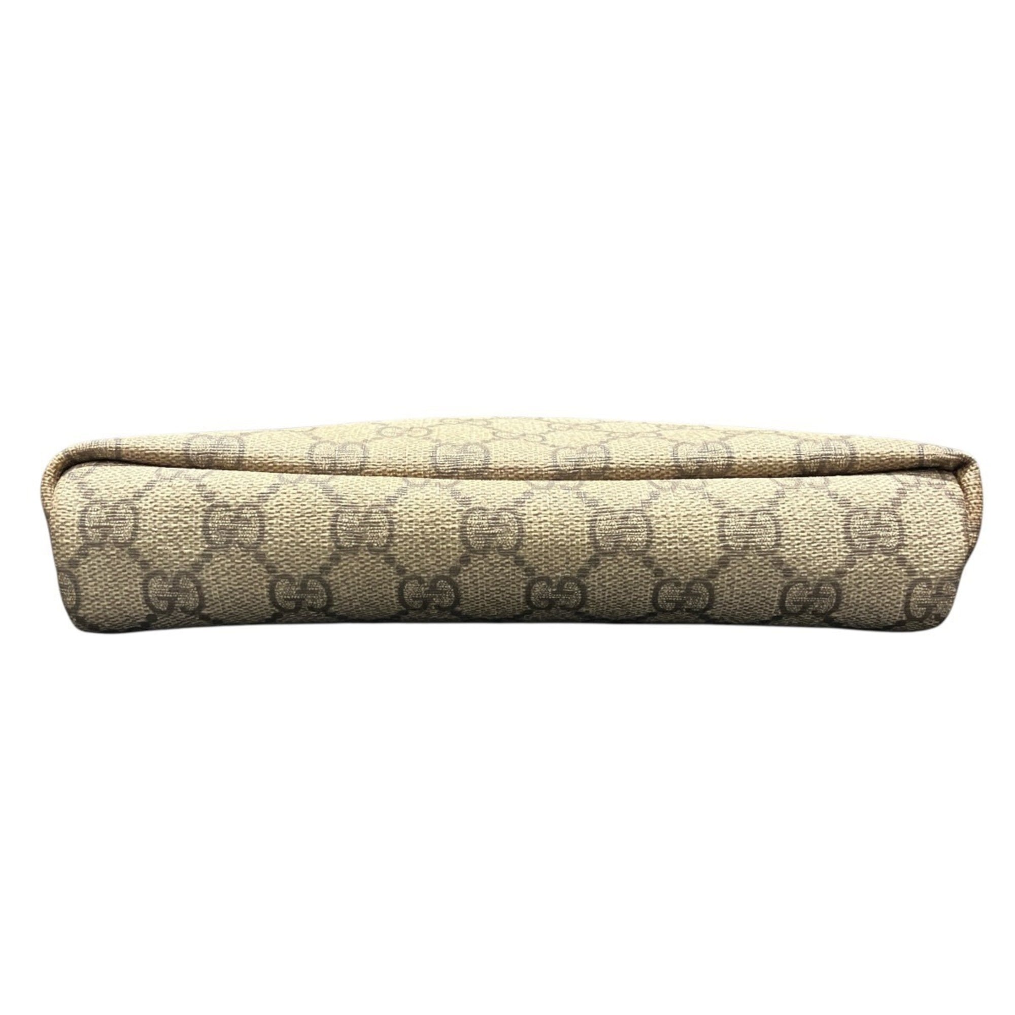 Gucci Beige Brown Pvc Leather Shoulder Bag (Pre-Owned)